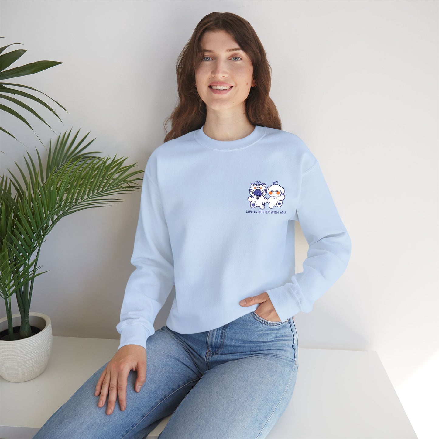 Crewneck Sweatshirt - Better Together Cute Companion