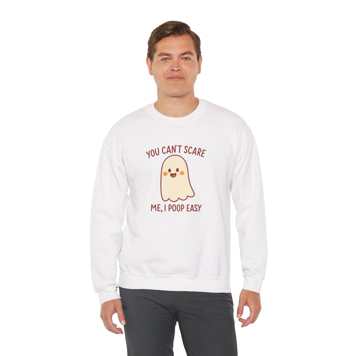 Funny Ghost Sweatshirt | Cozy Crewneck Pullover | Halloween Apparel | Unisex Casual Wear | Fall Pun
