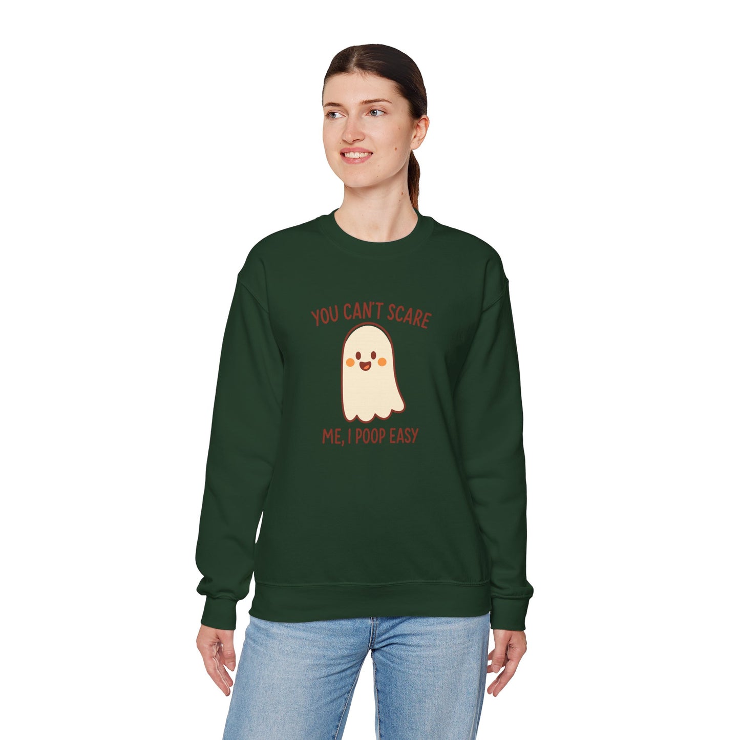 Funny Ghost Sweatshirt | Cozy Crewneck Pullover | Halloween Apparel | Unisex Casual Wear | Fall Pun