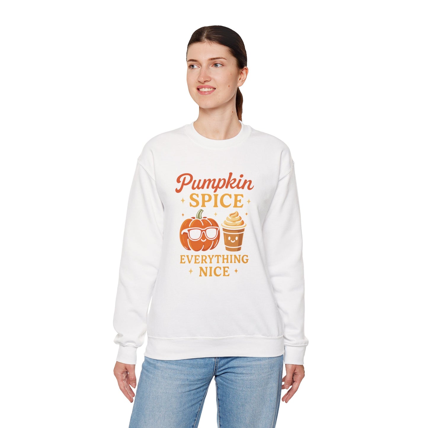 Pumpkin Spice and Everything Nice Sweatshirt | Cozy Fall Sweater, Autumn Leaves and Pumpkins Please | Unisex, Sweater Weather Outfits