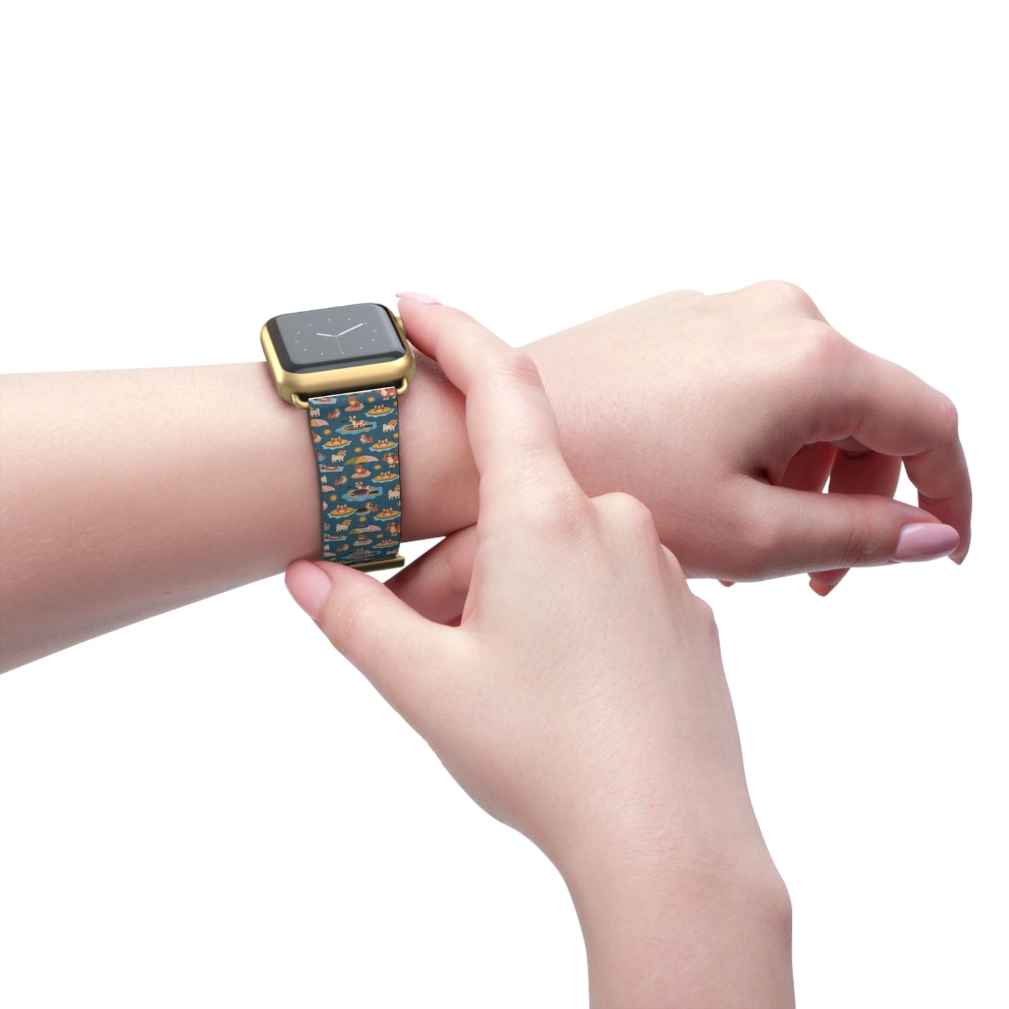 Cute Nautical Watch Band - Vibrant Pattern for Ocean Lovers