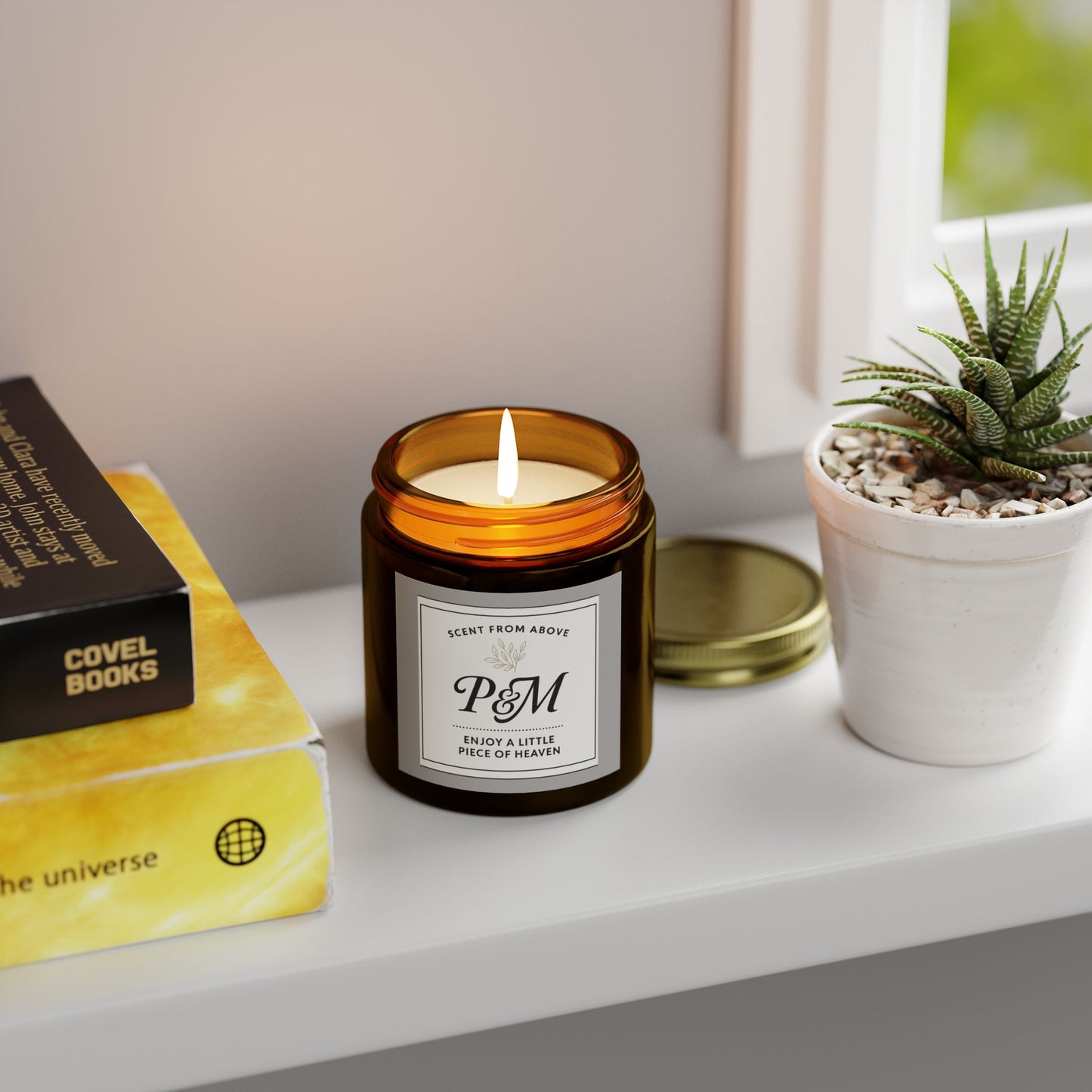 Heavenly Scented Coconut Apricot Candle – Perfect Gift for Her, Candle Lovers, or Home Sanctuary