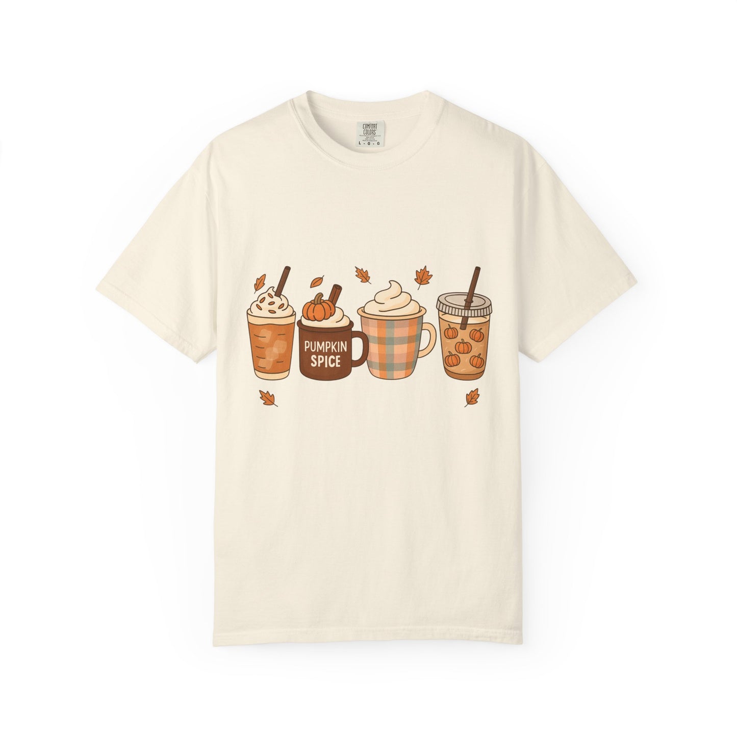 Pumpkin Spice T-shirt, Cozy Fall Tee, Autumn Apparel, Gift for Coffee Lovers, Unisex Halloween Shirt, Seasonal Wear