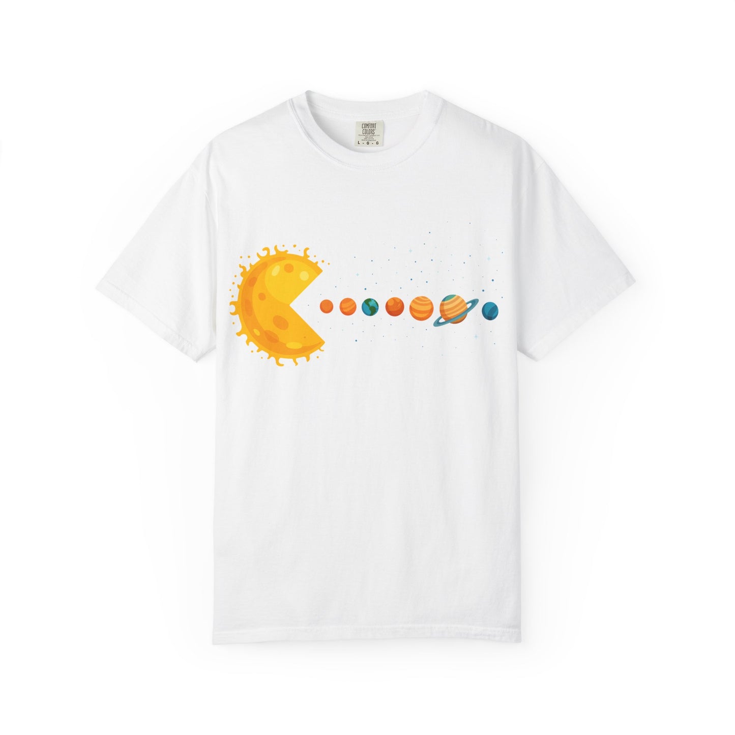Solar Pac-Man T-Shirt – Funny Space & Planet Graphic Tee
