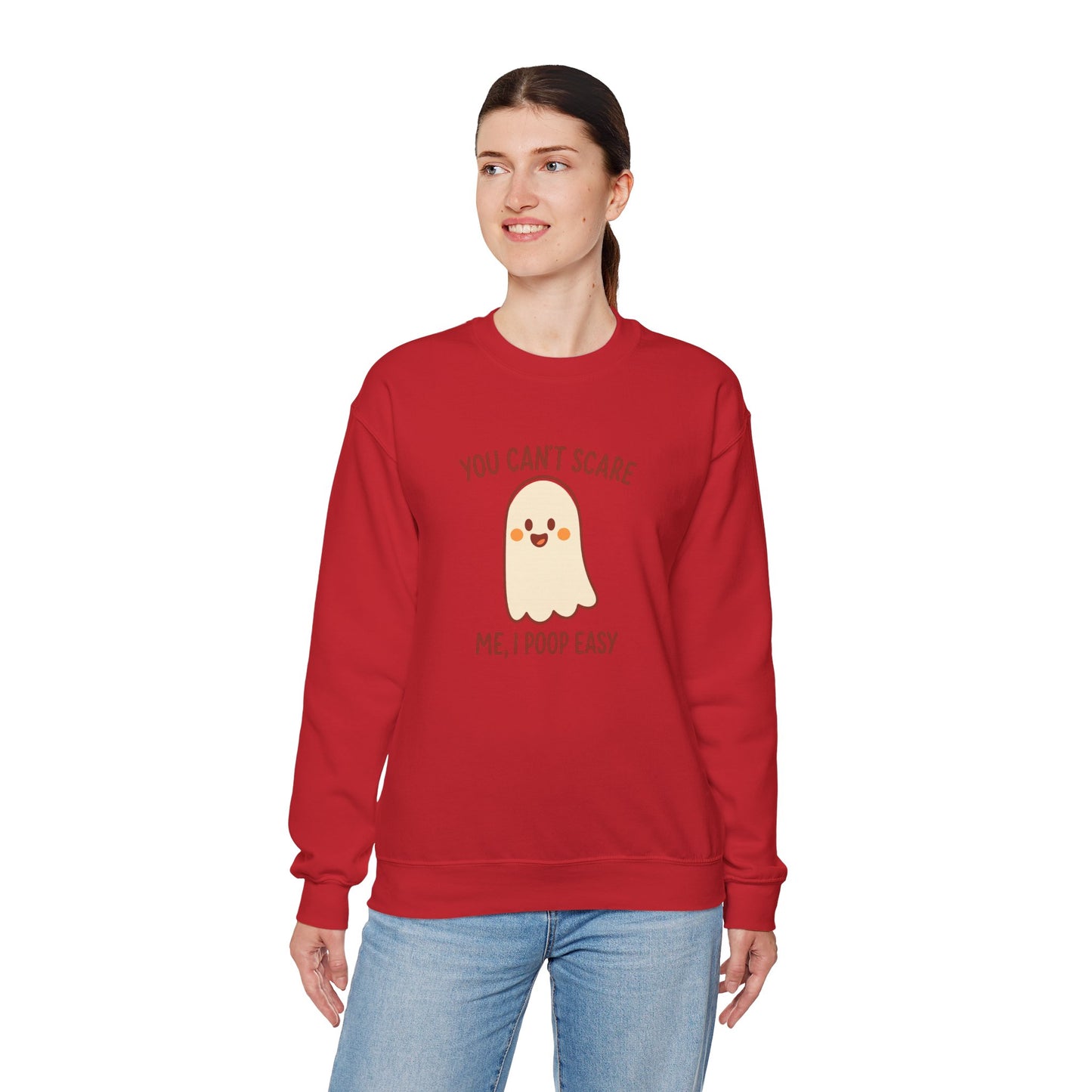 Funny Ghost Sweatshirt | Cozy Crewneck Pullover | Halloween Apparel | Unisex Casual Wear | Fall Pun