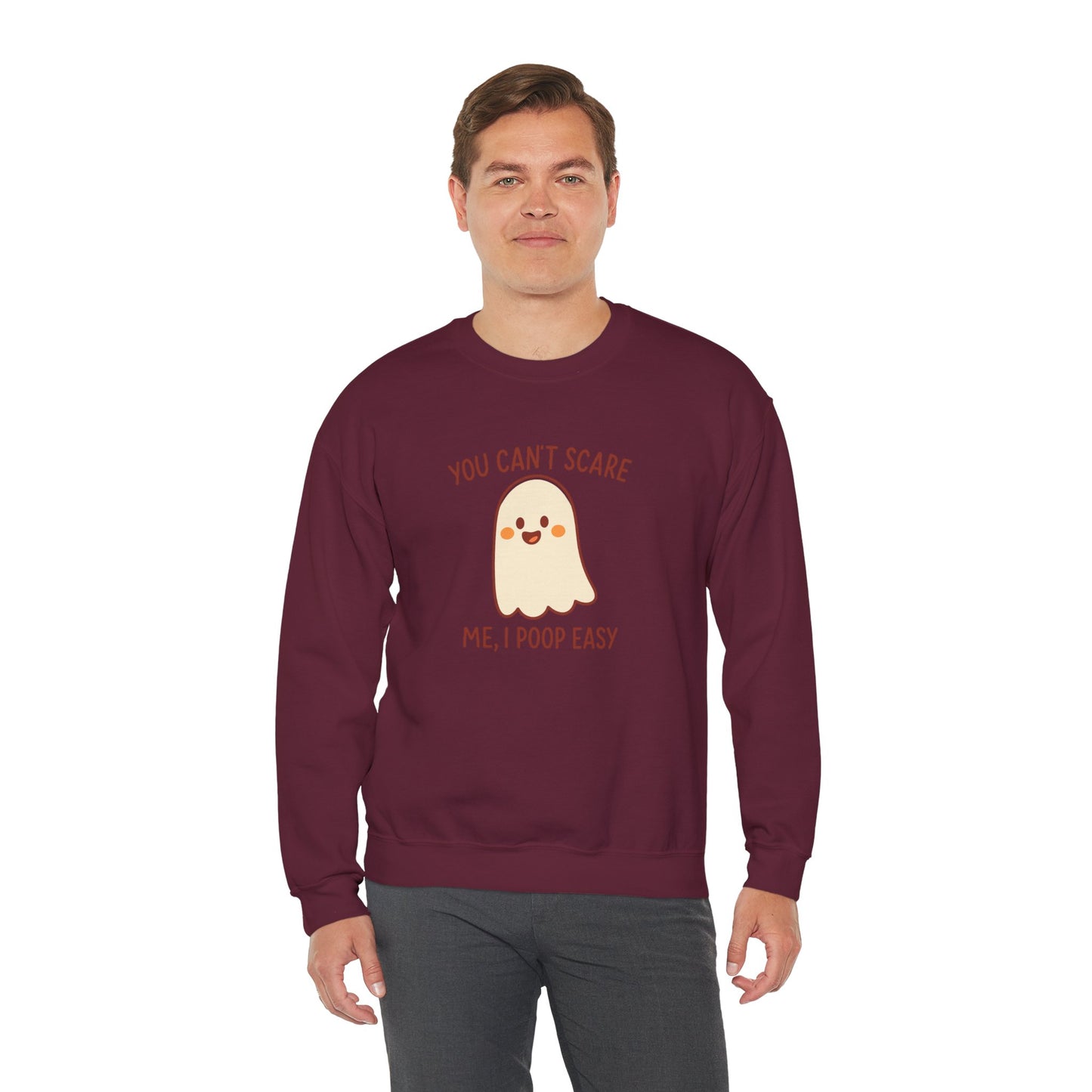 Funny Ghost Sweatshirt | Cozy Crewneck Pullover | Halloween Apparel | Unisex Casual Wear | Fall Pun