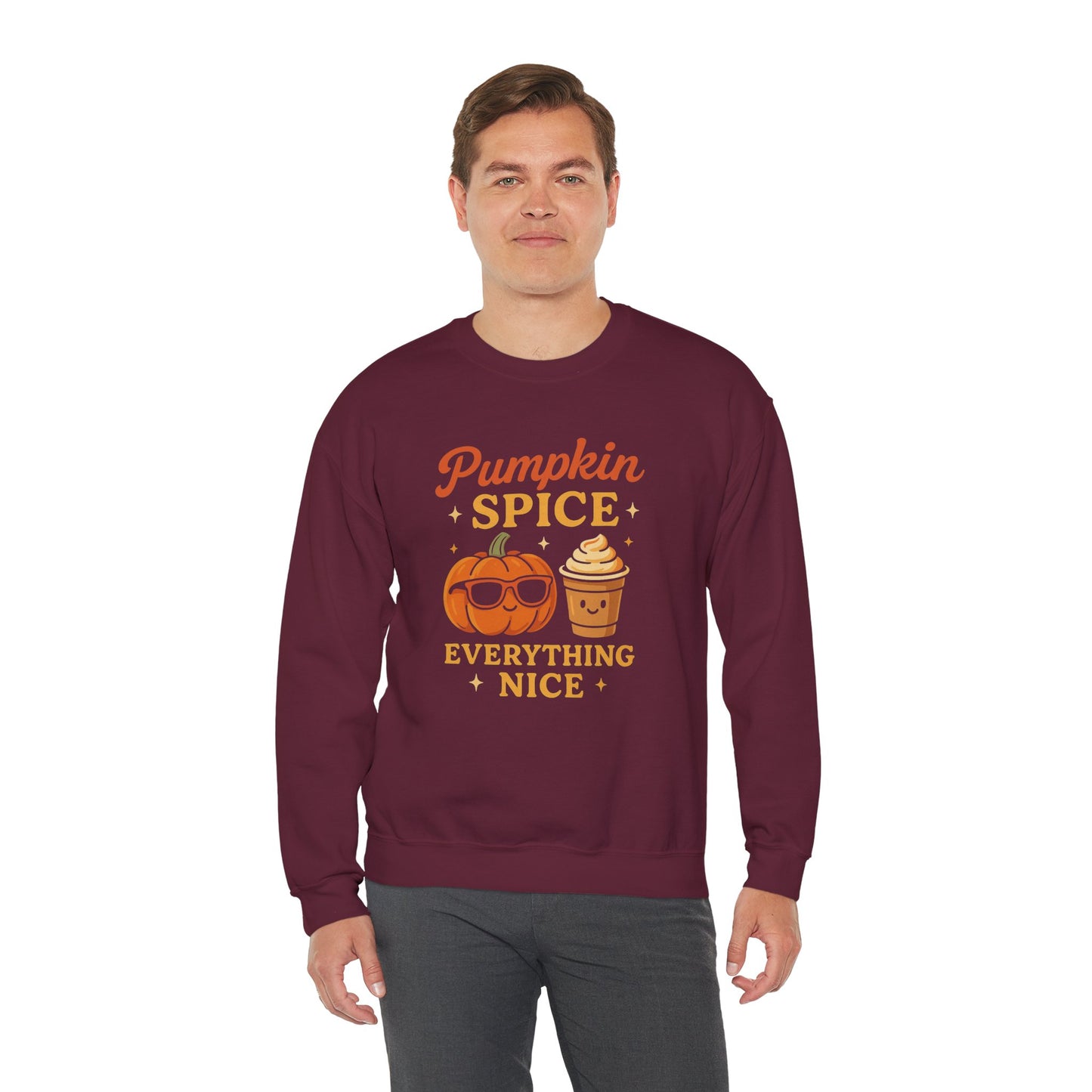 Pumpkin Spice and Everything Nice Sweatshirt | Cozy Fall Sweater, Autumn Leaves and Pumpkins Please | Unisex, Sweater Weather Outfits