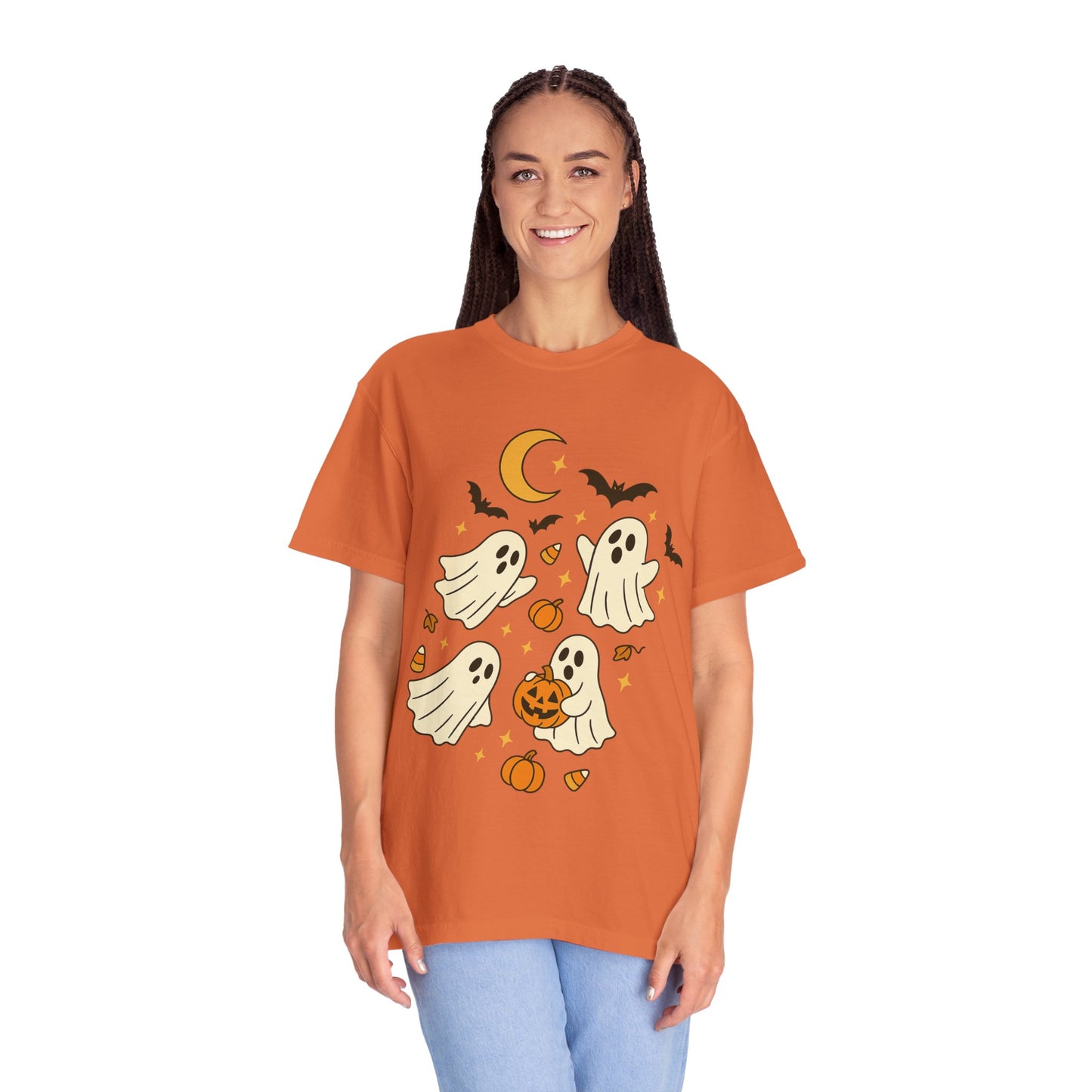 Halloween Ghost T-Shirt, Spooky Tee, Unisex Halloween Apparel, Ghost Graphic Shirt, October Festive Clothing