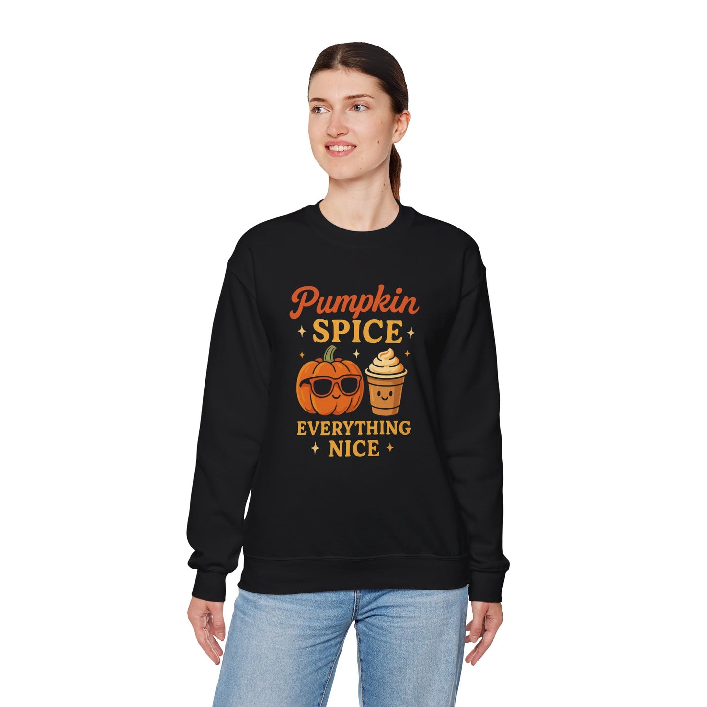 Pumpkin Spice and Everything Nice Sweatshirt | Cozy Fall Sweater, Autumn Leaves and Pumpkins Please | Unisex, Sweater Weather Outfits