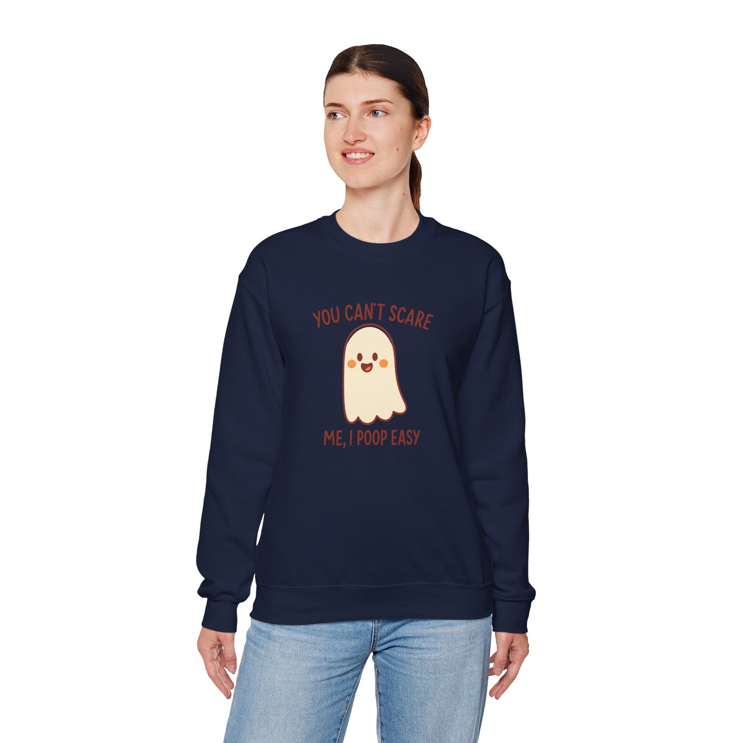 Funny Ghost Sweatshirt | Cozy Crewneck Pullover | Halloween Apparel | Unisex Casual Wear | Fall Pun