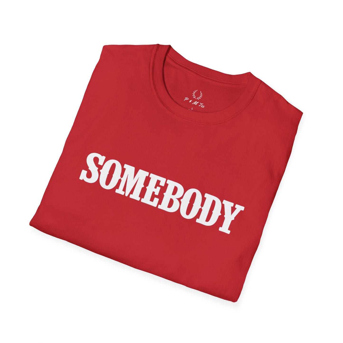 Somebody Graphic T-Shirt | Retro Serif Text Tee