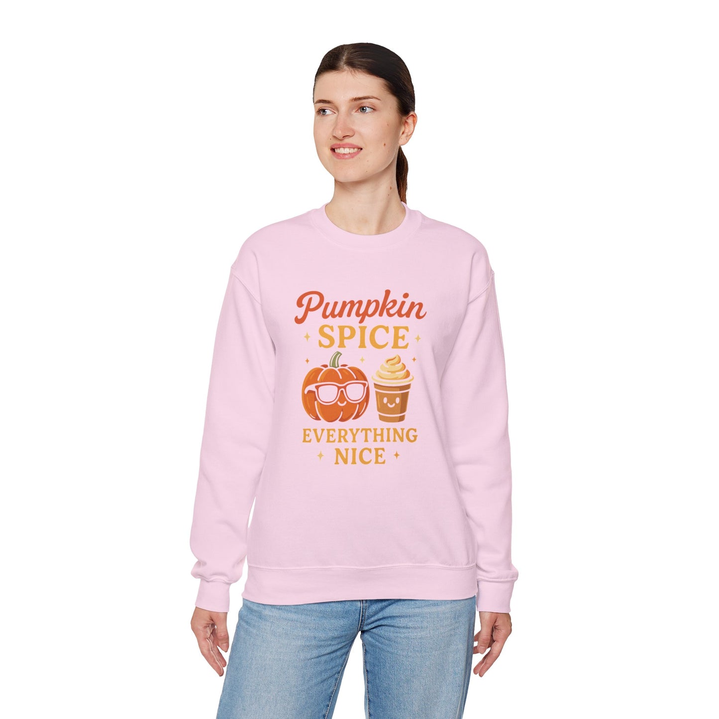 Pumpkin Spice and Everything Nice Sweatshirt | Cozy Fall Sweater, Autumn Leaves and Pumpkins Please | Unisex, Sweater Weather Outfits