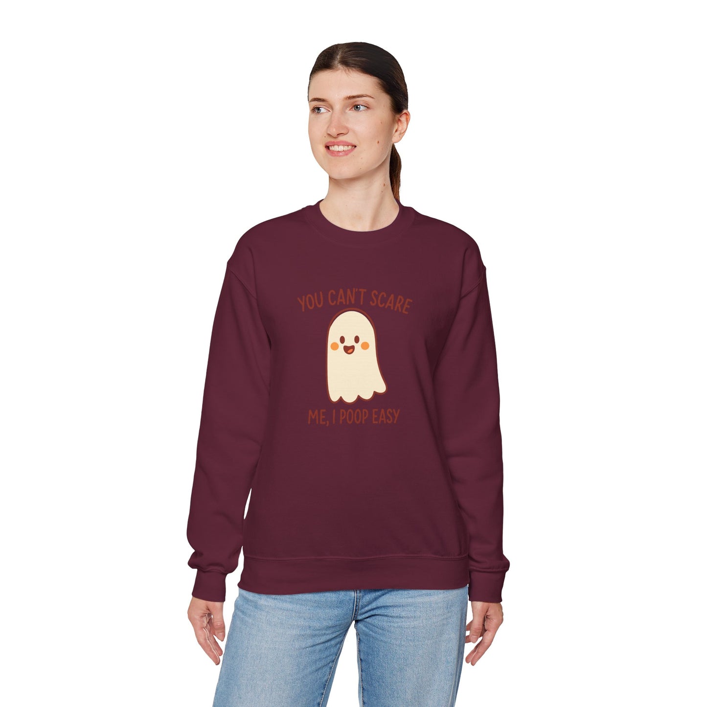 Funny Ghost Sweatshirt | Cozy Crewneck Pullover | Halloween Apparel | Unisex Casual Wear | Fall Pun