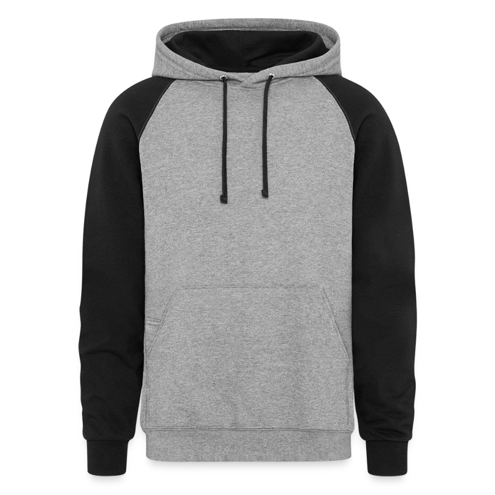 Colorblock Hoodie - heather gray/black