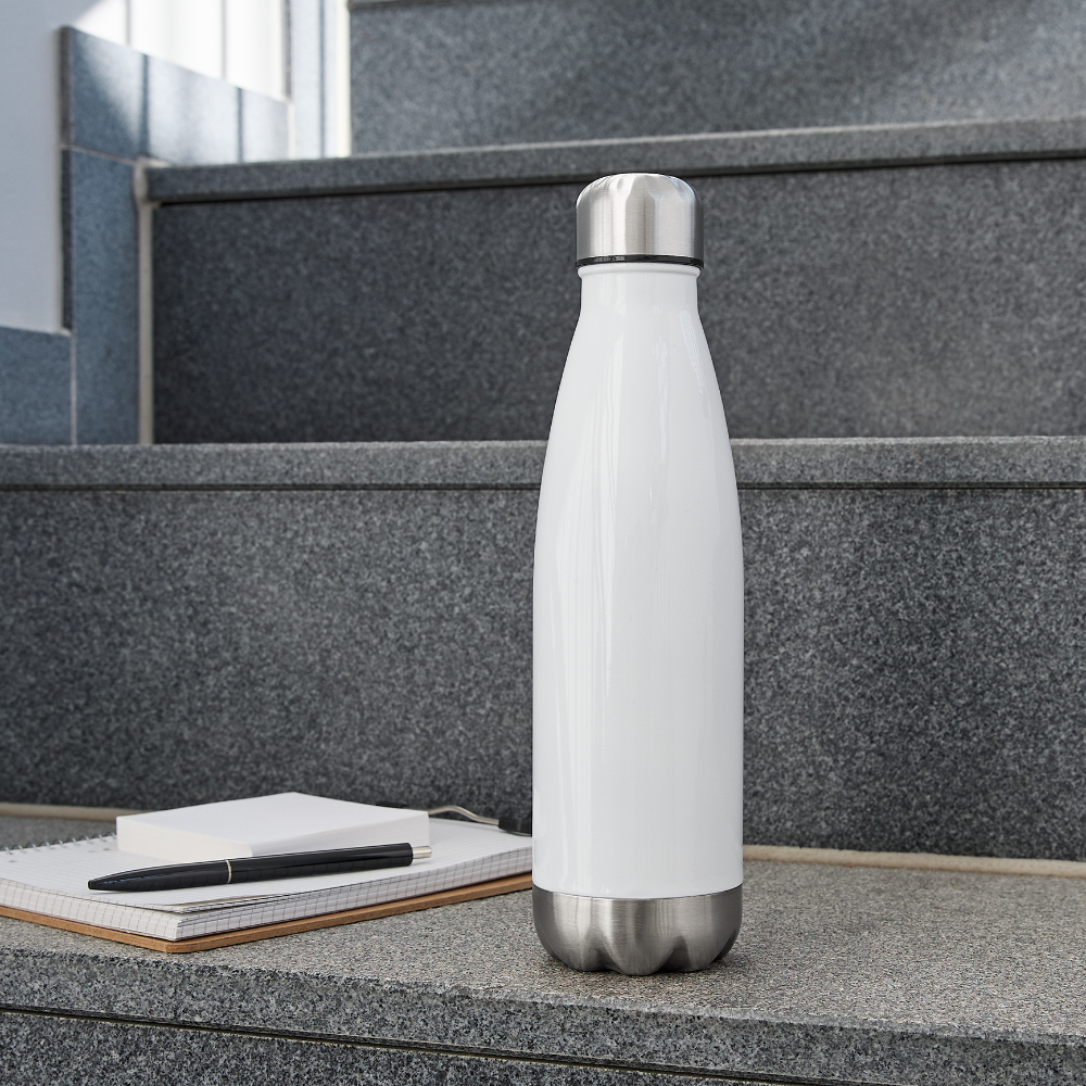 Insulated Stainless Steel Water Bottle - white
