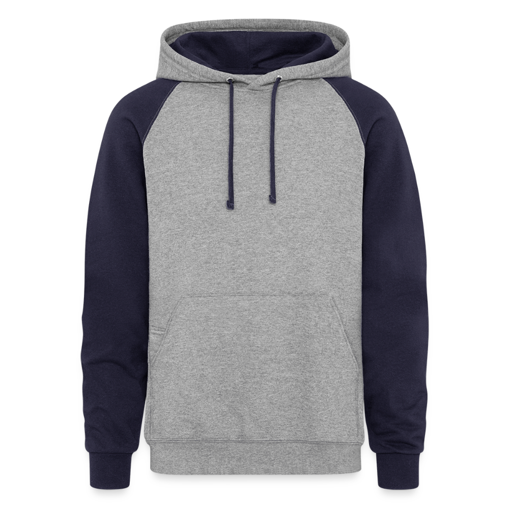 Colorblock Hoodie - heather gray/navy
