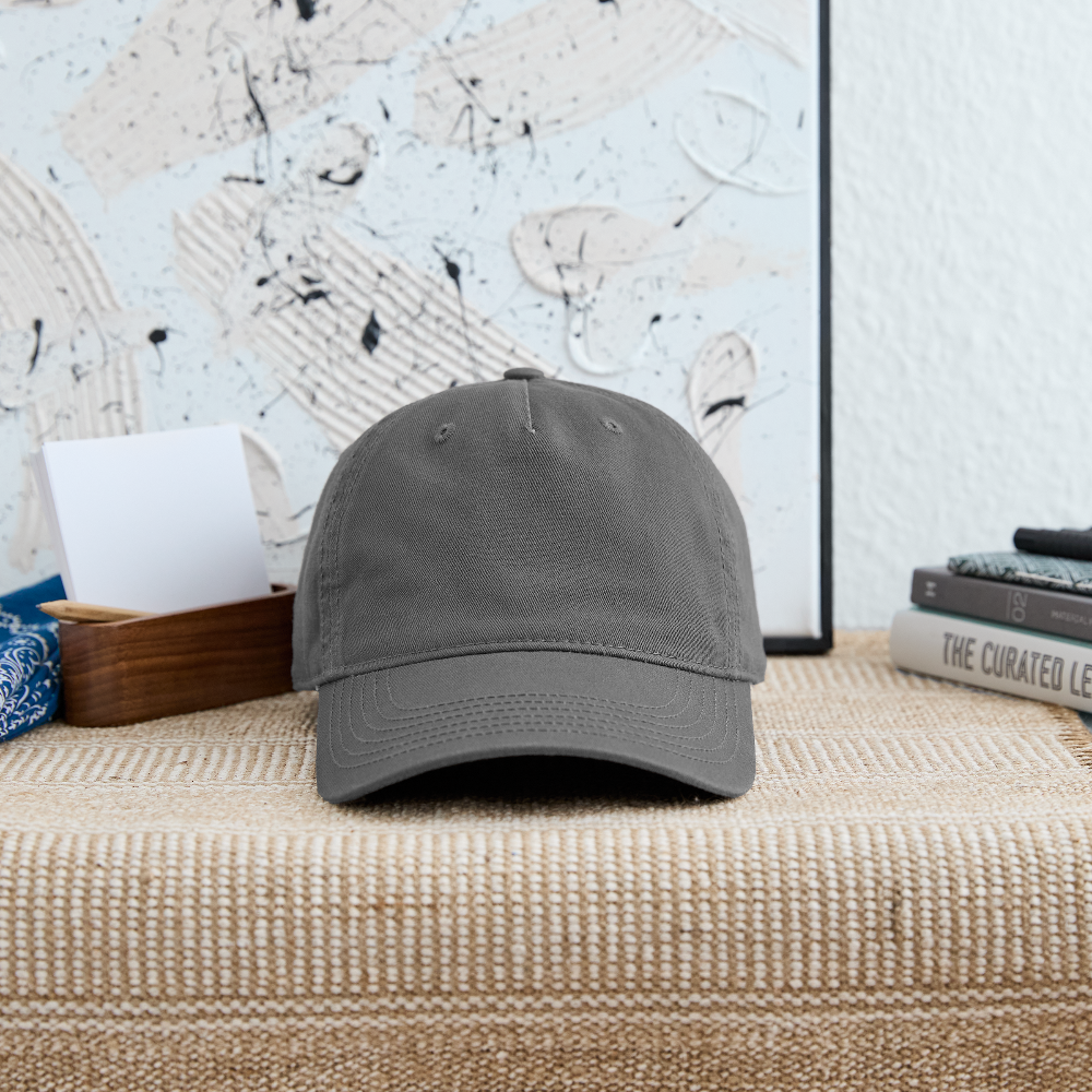 Organic Baseball Cap - charcoal