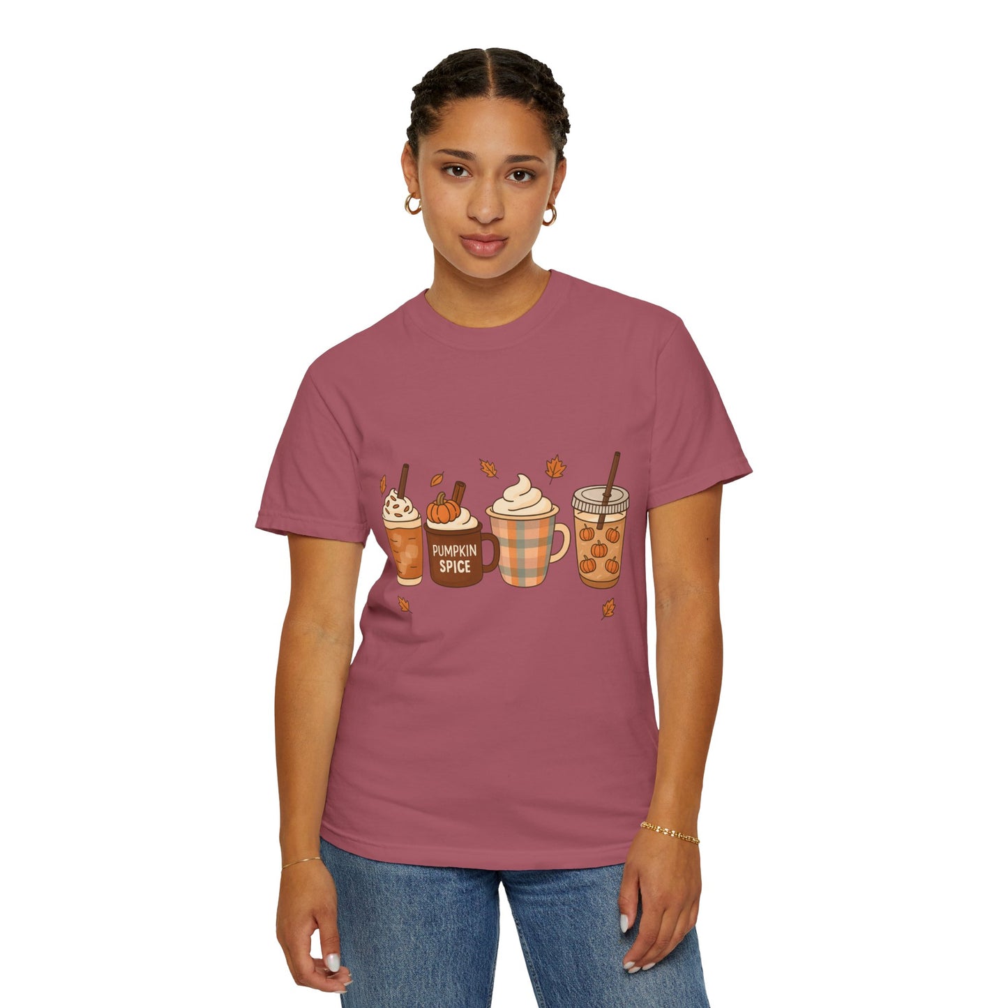 Pumpkin Spice T-shirt, Cozy Fall Tee, Autumn Apparel, Gift for Coffee Lovers, Unisex Halloween Shirt, Seasonal Wear