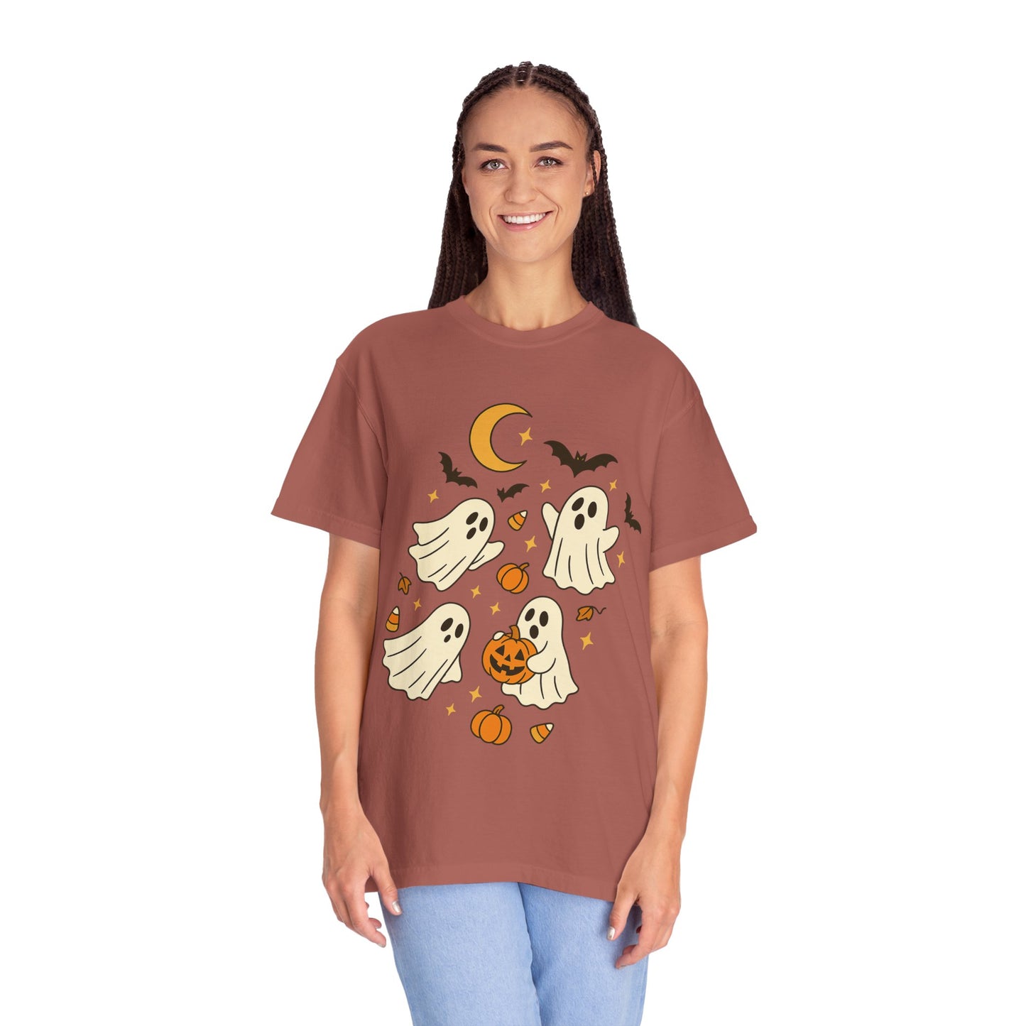 Halloween Ghost T-Shirt, Spooky Tee, Unisex Halloween Apparel, Ghost Graphic Shirt, October Festive Clothing