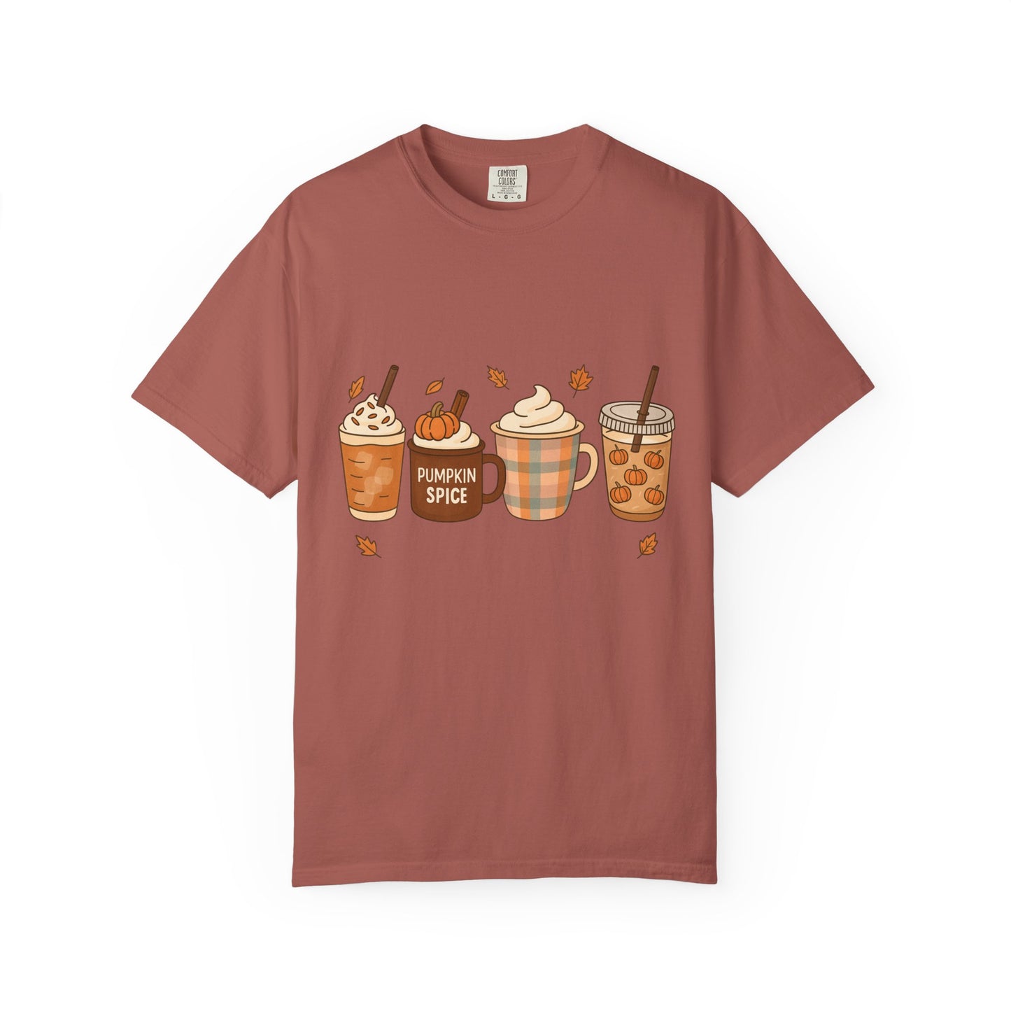 Pumpkin Spice T-shirt, Cozy Fall Tee, Autumn Apparel, Gift for Coffee Lovers, Unisex Halloween Shirt, Seasonal Wear