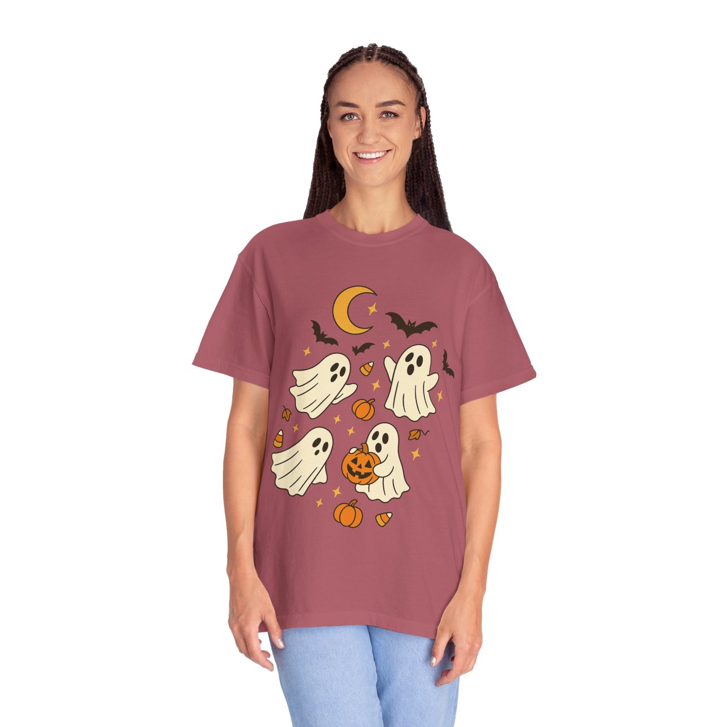 Halloween Ghost T-Shirt, Spooky Tee, Unisex Halloween Apparel, Ghost Graphic Shirt, October Festive Clothing