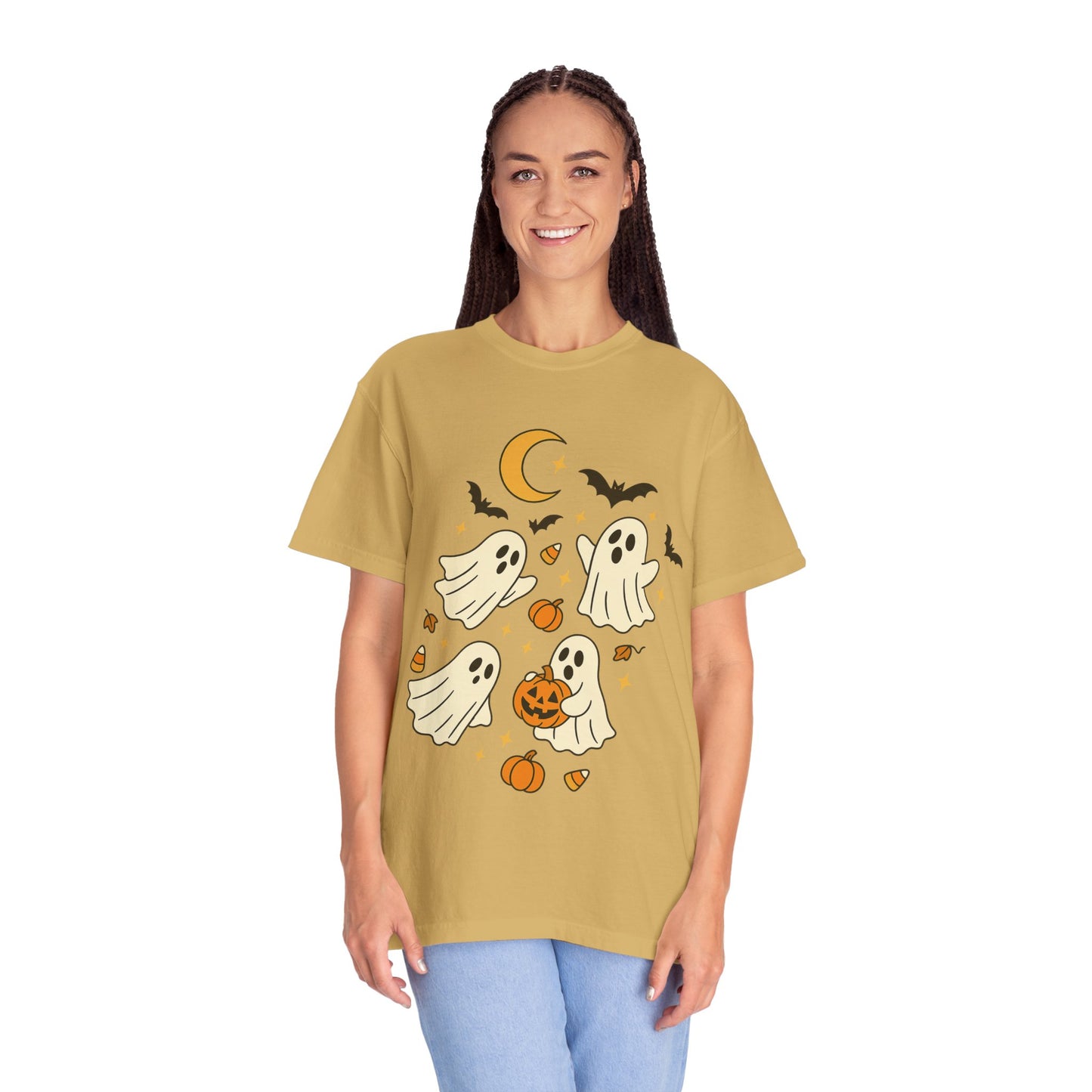 Halloween Ghost T-Shirt, Spooky Tee, Unisex Halloween Apparel, Ghost Graphic Shirt, October Festive Clothing