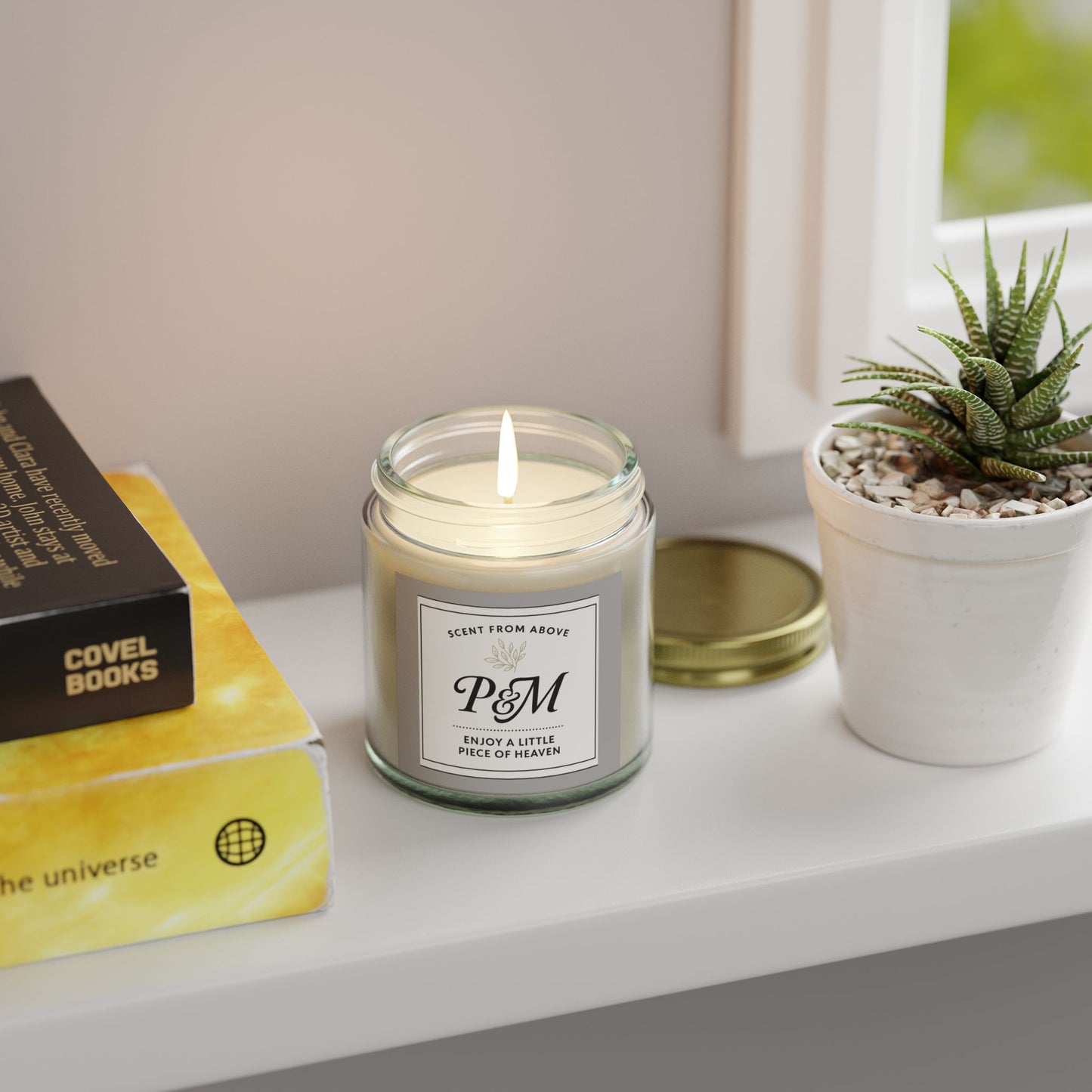 Heavenly Scented Coconut Apricot Candle – Perfect Gift for Her, Candle Lovers, or Home Sanctuary