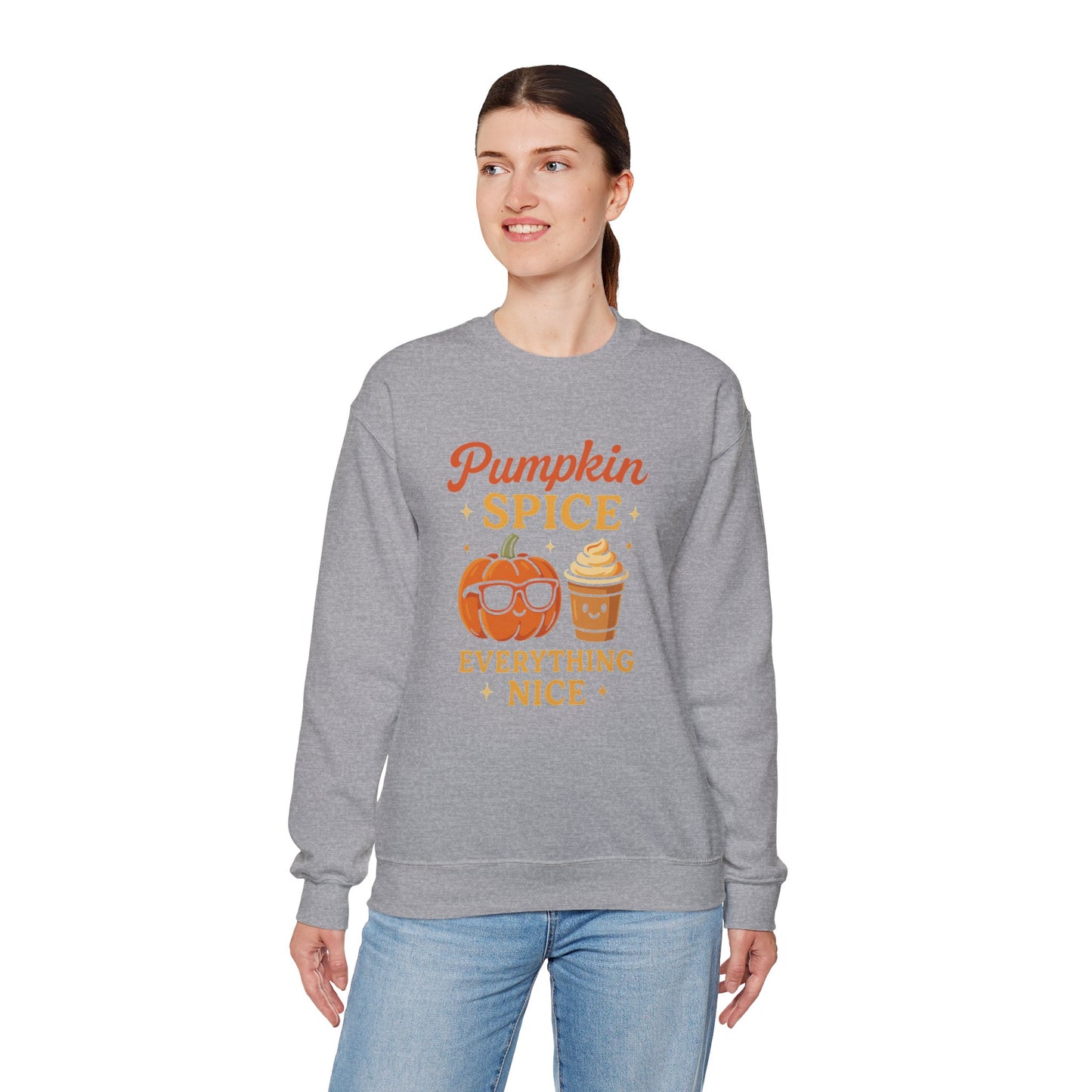 Pumpkin Spice and Everything Nice Sweatshirt | Cozy Fall Sweater, Autumn Leaves and Pumpkins Please | Unisex, Sweater Weather Outfits