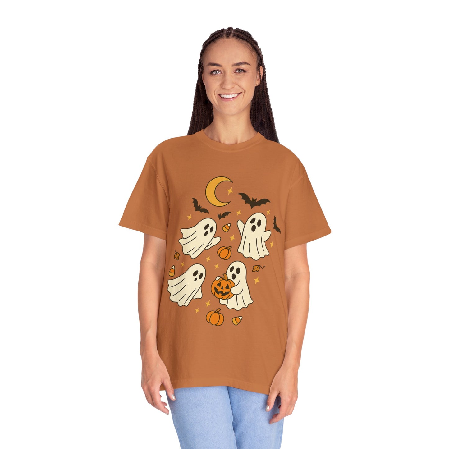 Halloween Ghost T-Shirt, Spooky Tee, Unisex Halloween Apparel, Ghost Graphic Shirt, October Festive Clothing