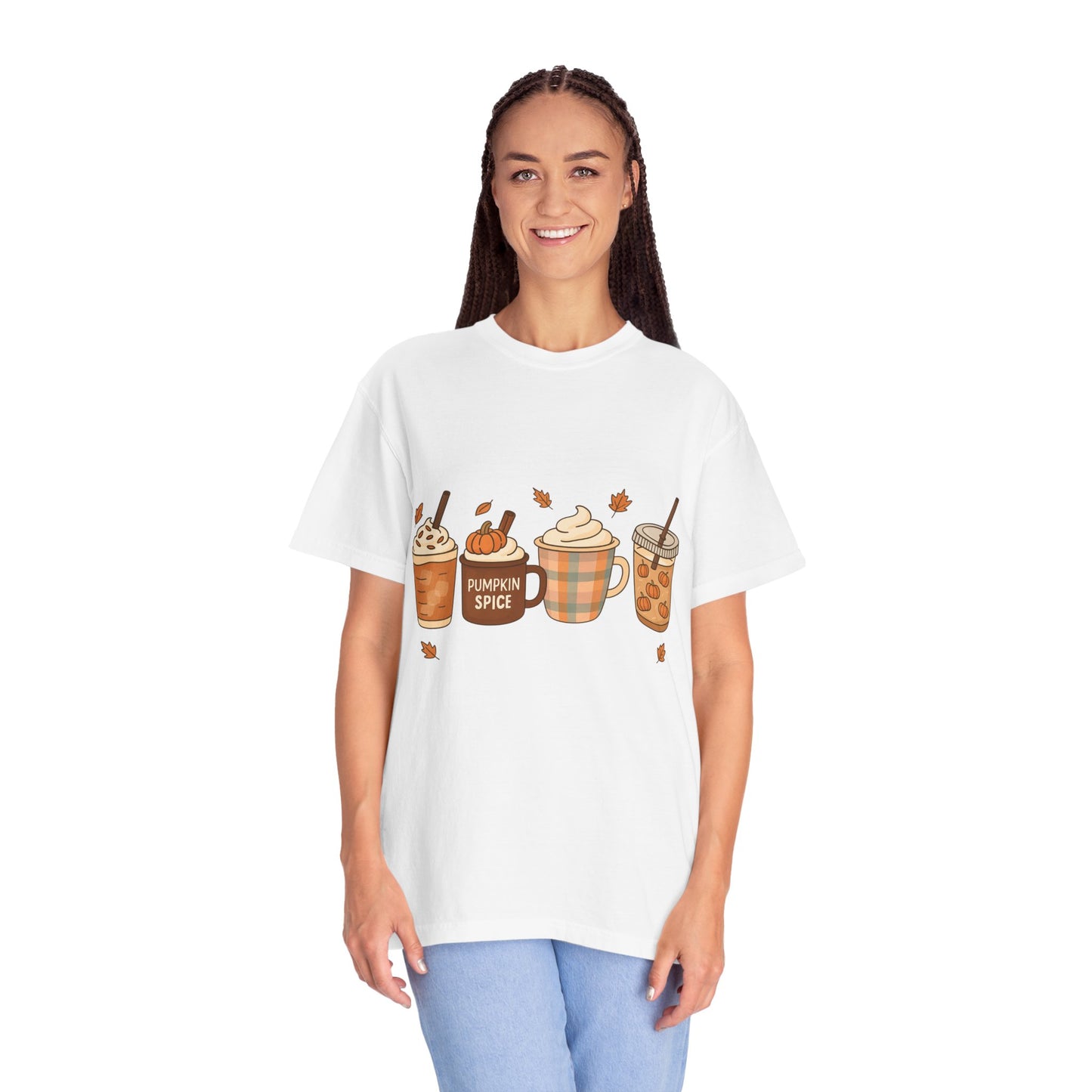 Pumpkin Spice T-shirt, Cozy Fall Tee, Autumn Apparel, Gift for Coffee Lovers, Unisex Halloween Shirt, Seasonal Wear