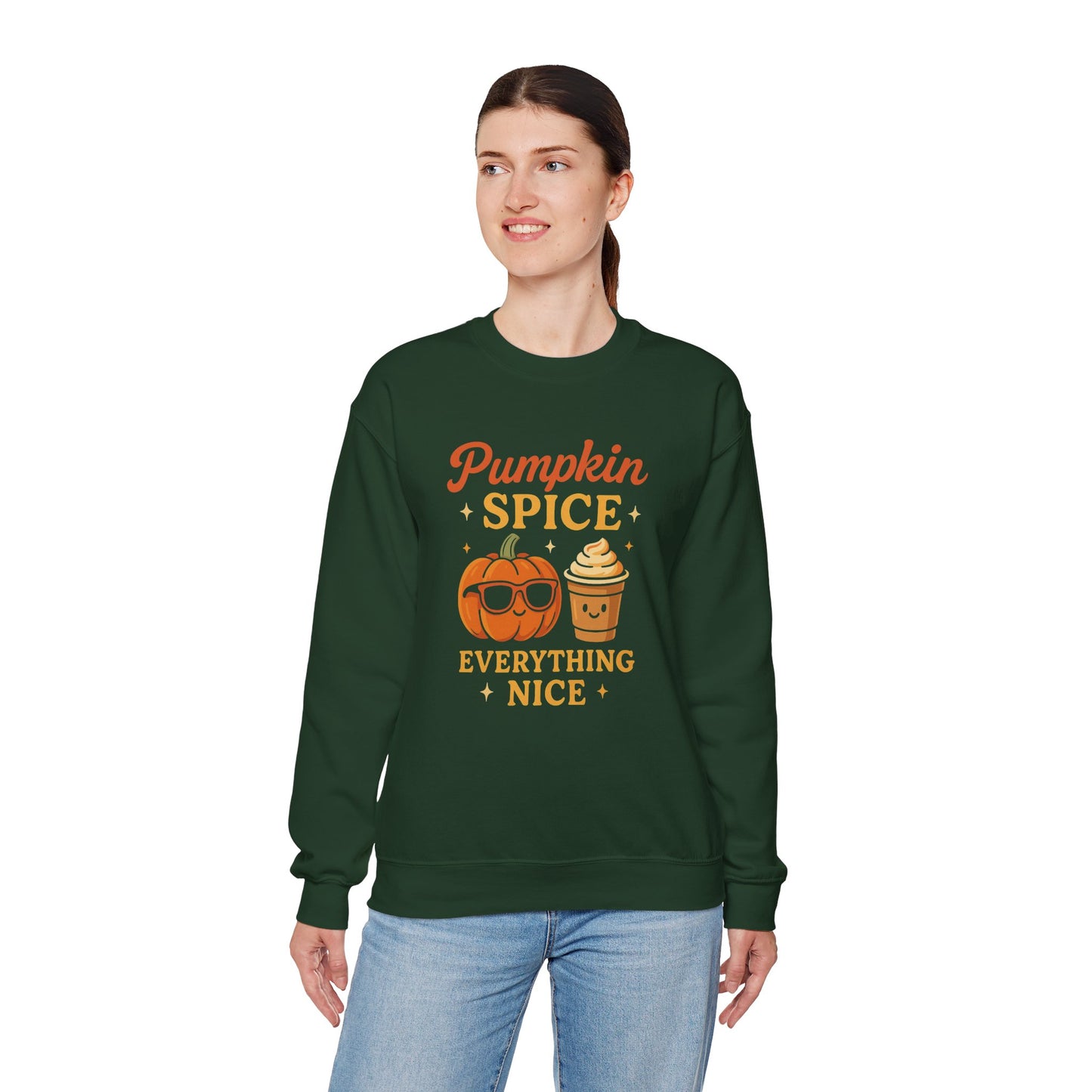 Pumpkin Spice and Everything Nice Sweatshirt | Cozy Fall Sweater, Autumn Leaves and Pumpkins Please | Unisex, Sweater Weather Outfits