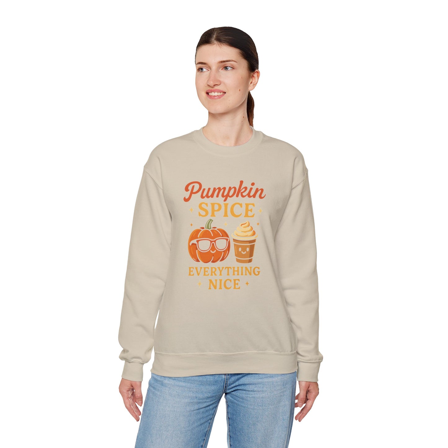 Pumpkin Spice and Everything Nice Sweatshirt | Cozy Fall Sweater, Autumn Leaves and Pumpkins Please | Unisex, Sweater Weather Outfits