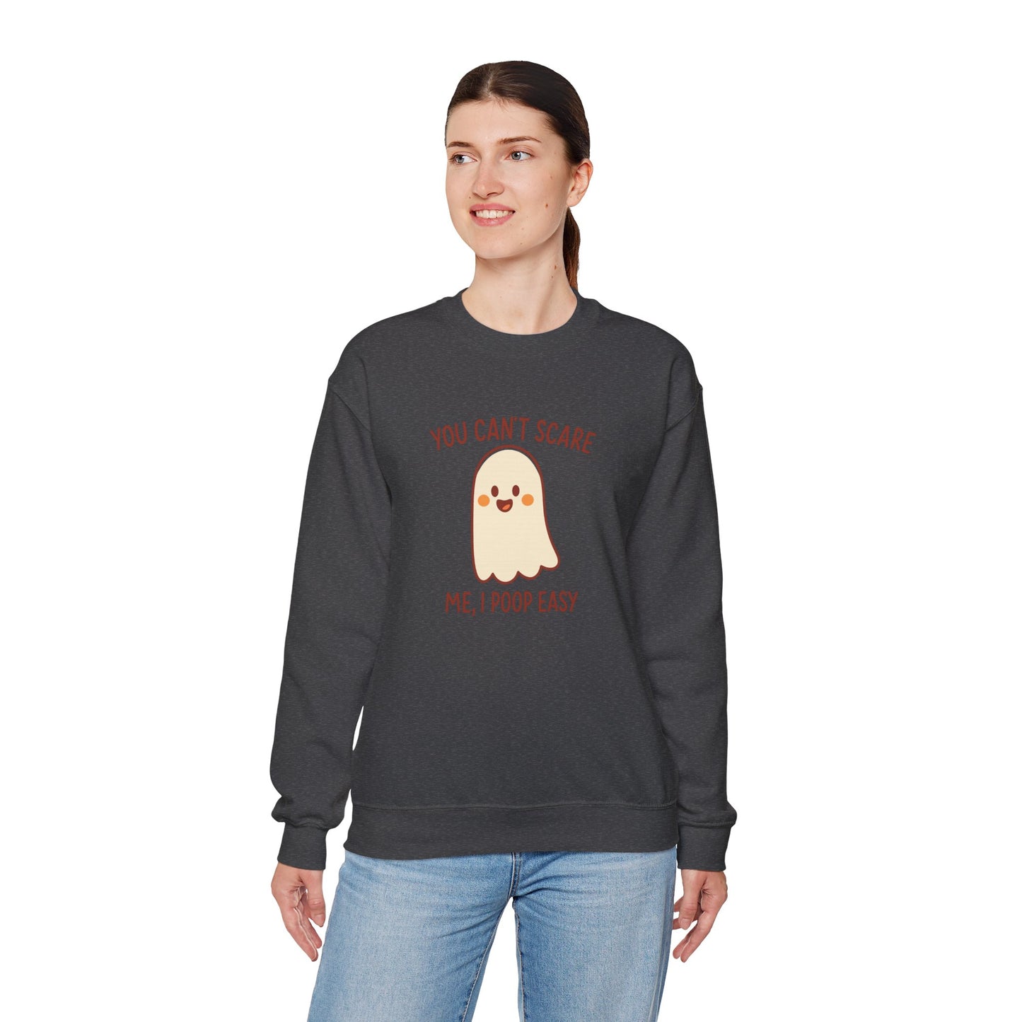 Funny Ghost Sweatshirt | Cozy Crewneck Pullover | Halloween Apparel | Unisex Casual Wear | Fall Pun
