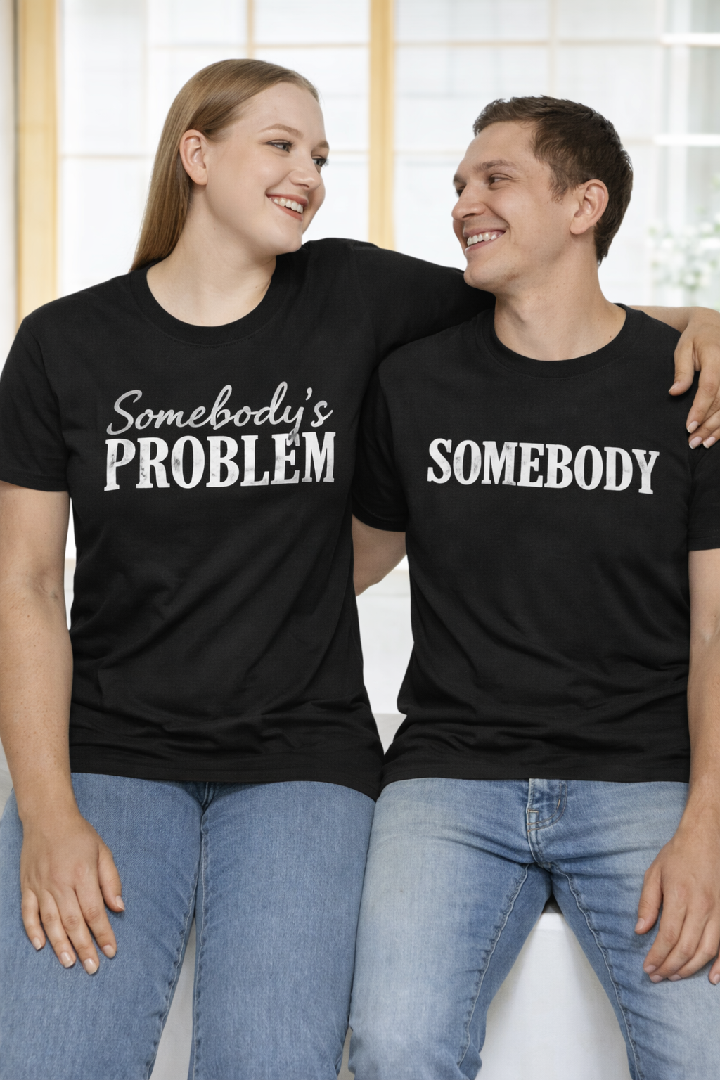 Funny Somebody’s Problem Tee — Humor Shirt, Statement Graphic T-Shirt