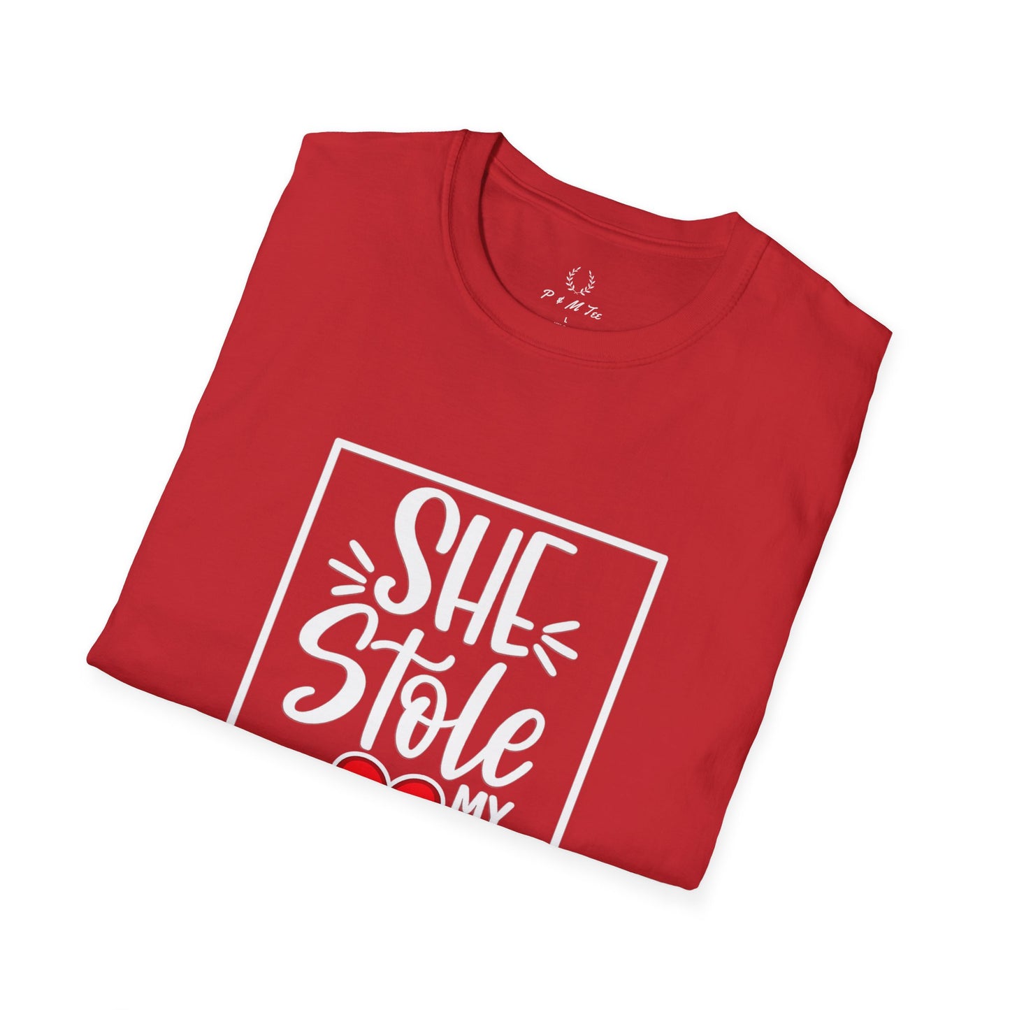 She Stole My Heart T-Shirt | Cute Couples Valentine Tee