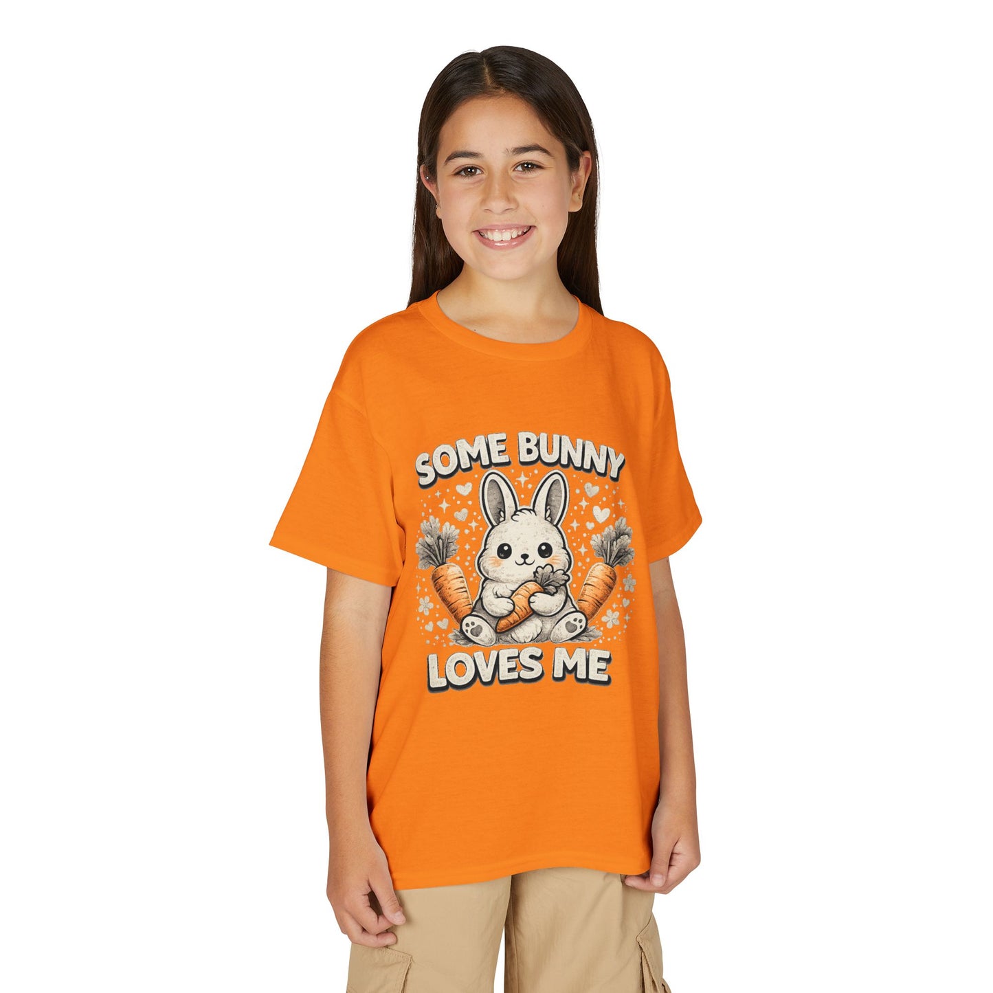 Youth T-Shirt — "Some Bunny Loves Me" Cute Easter Bunny Kids Tee
