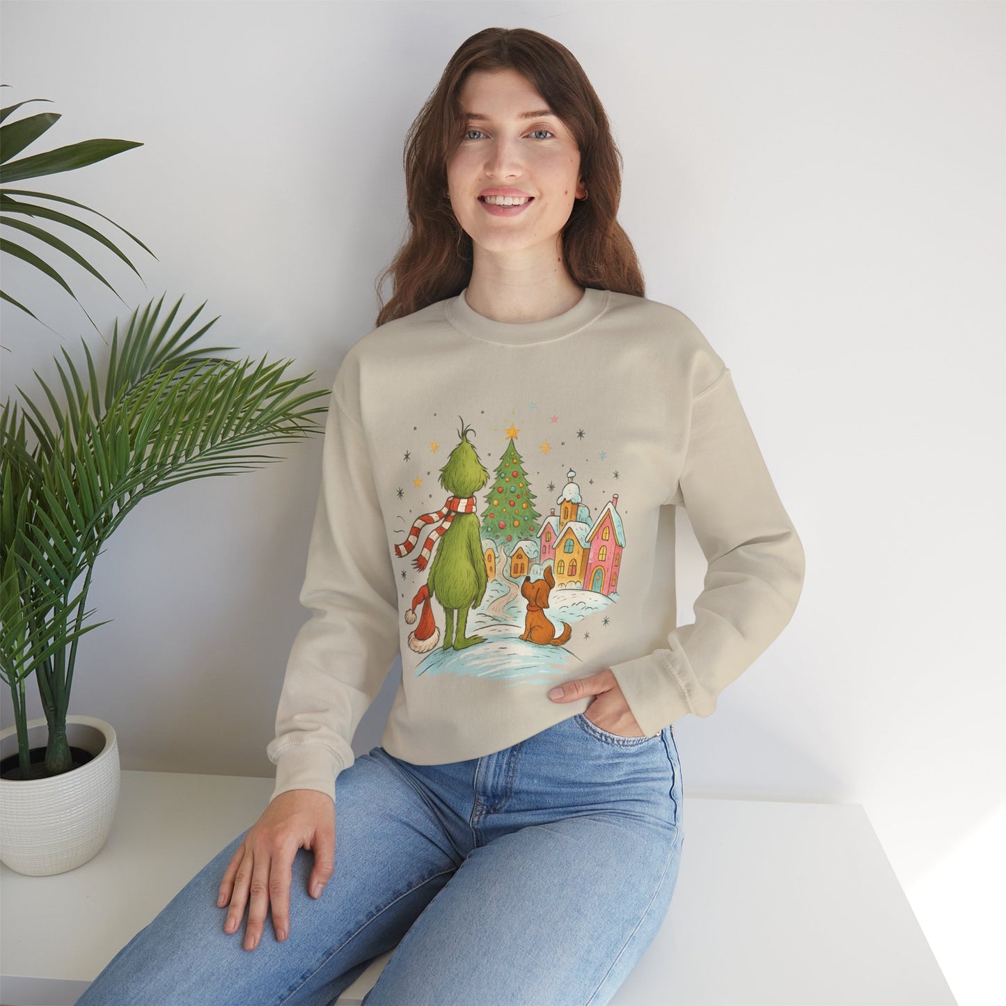 Retro Grinchy Christmas Sweatshirt – Vintage Grinch Holiday Crewneck