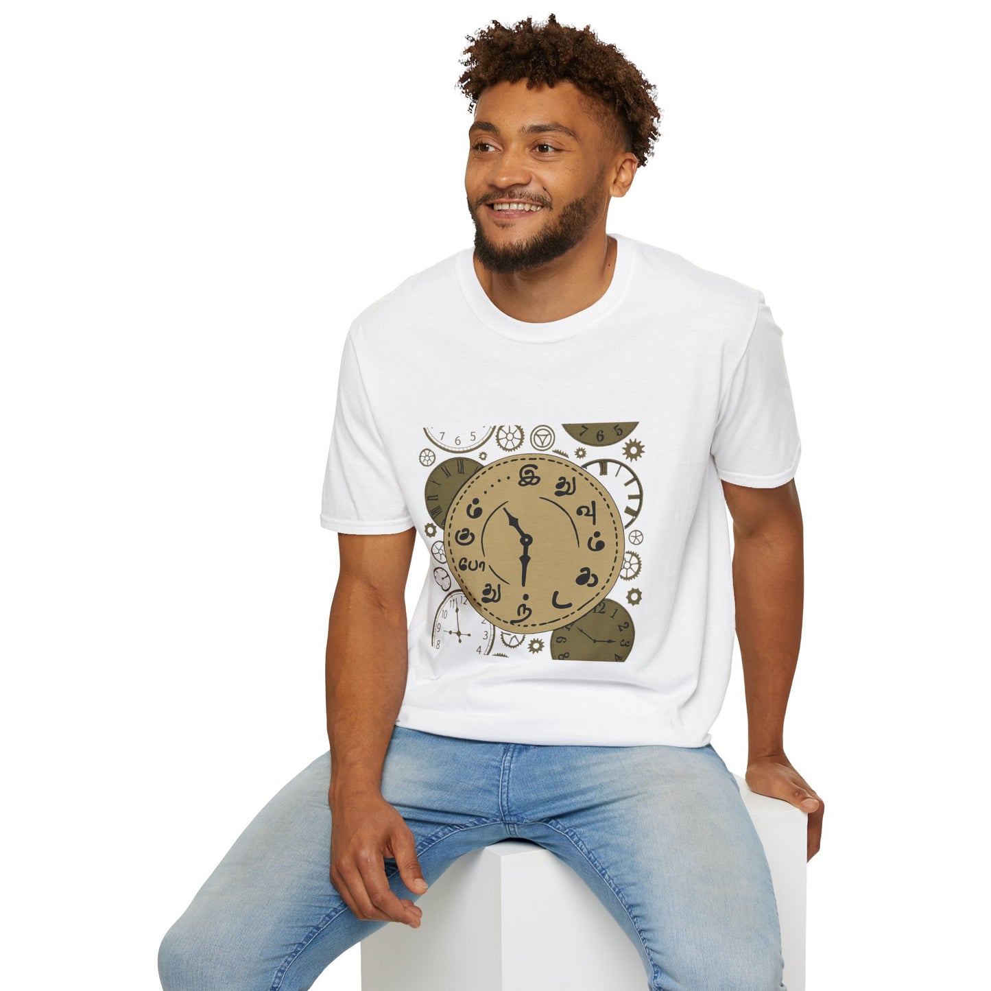 Tamil Motivational Clock T-Shirt | Idhuvum Kadandhu Pogum Tee | Vintage Unisex Graphic Tee for Positive Quotes, Daily Wear & Gifts