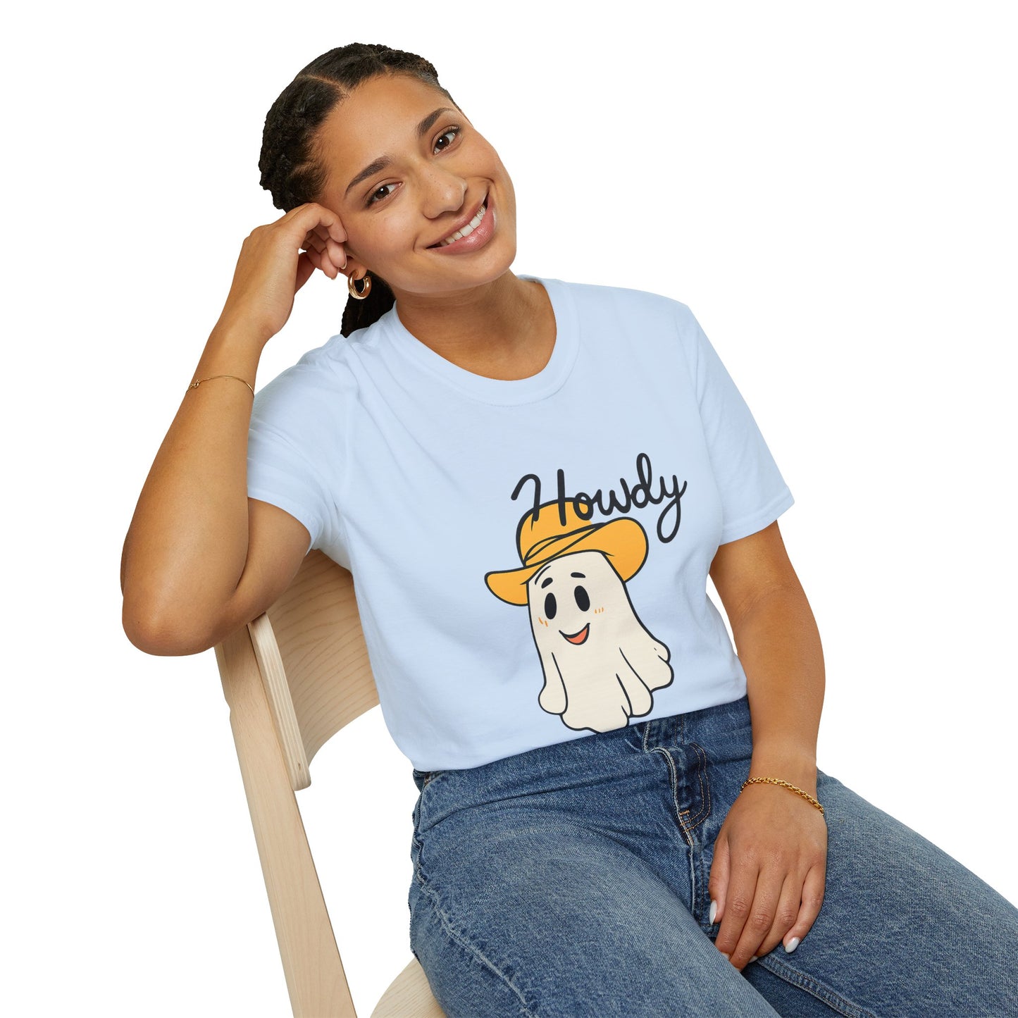 Howdy Shirt, use Howdy Cowboy Ghost T-Shirt – Cute Western Halloween Tee.
