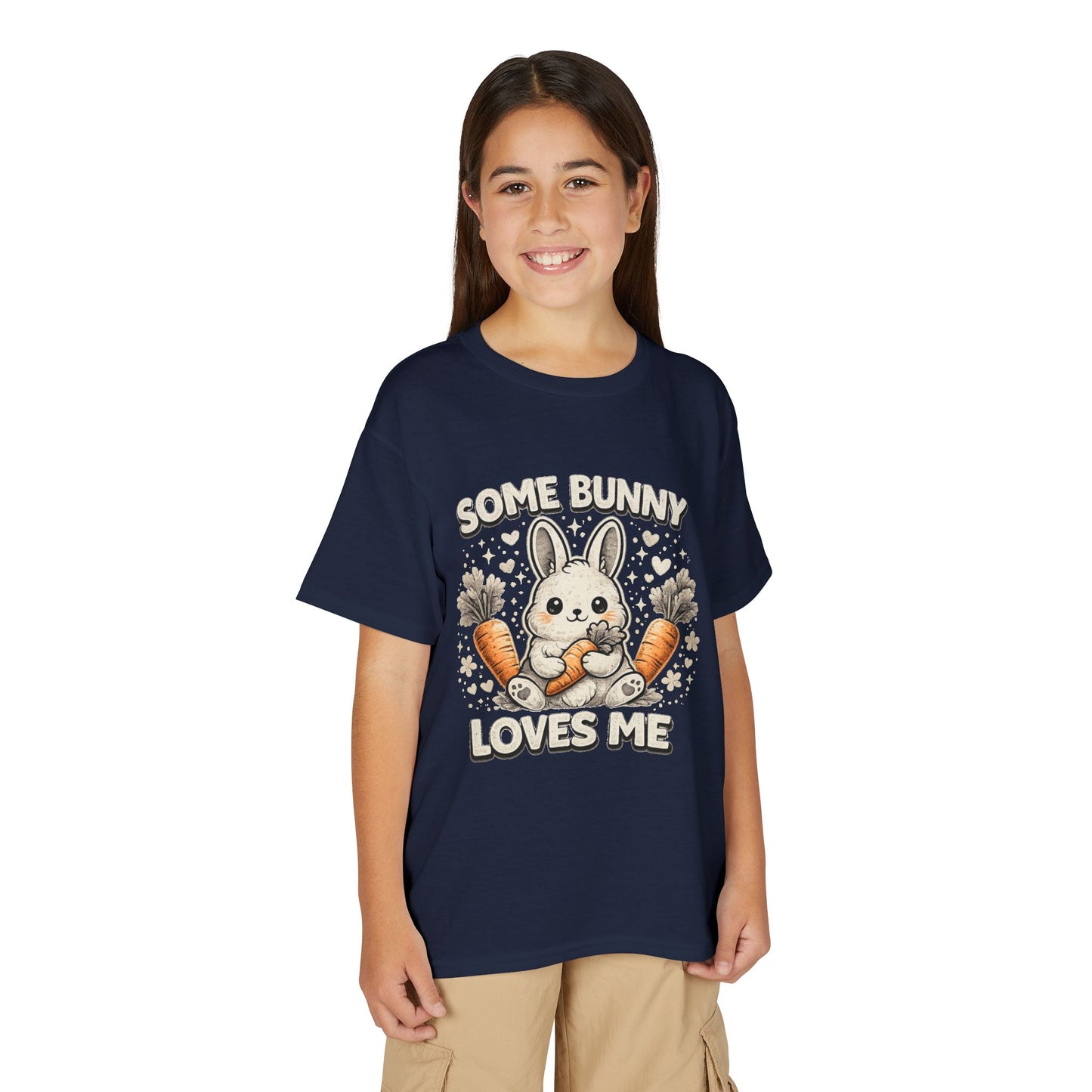 Youth T-Shirt — "Some Bunny Loves Me" Cute Easter Bunny Kids Tee
