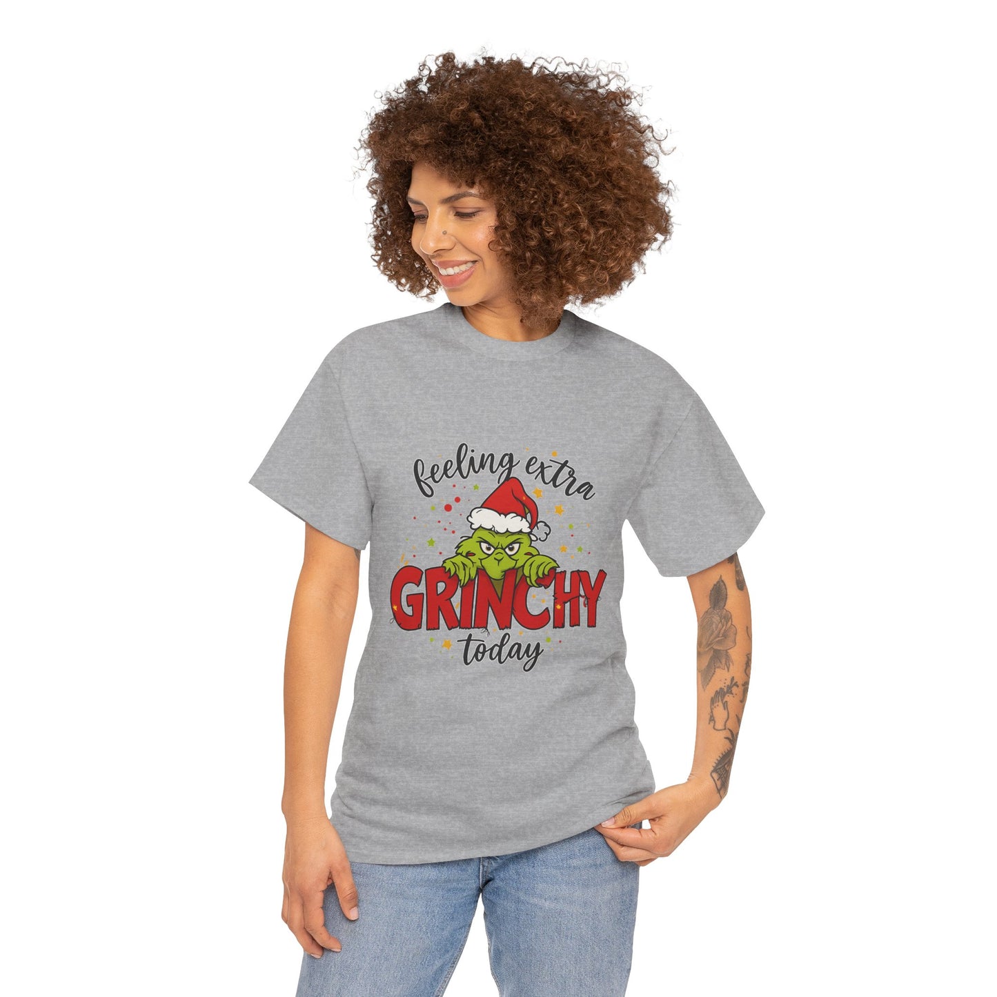 Grinch “Feeling Extra Grinchy Today” Christmas T-Shirt – Funny Holiday Tee