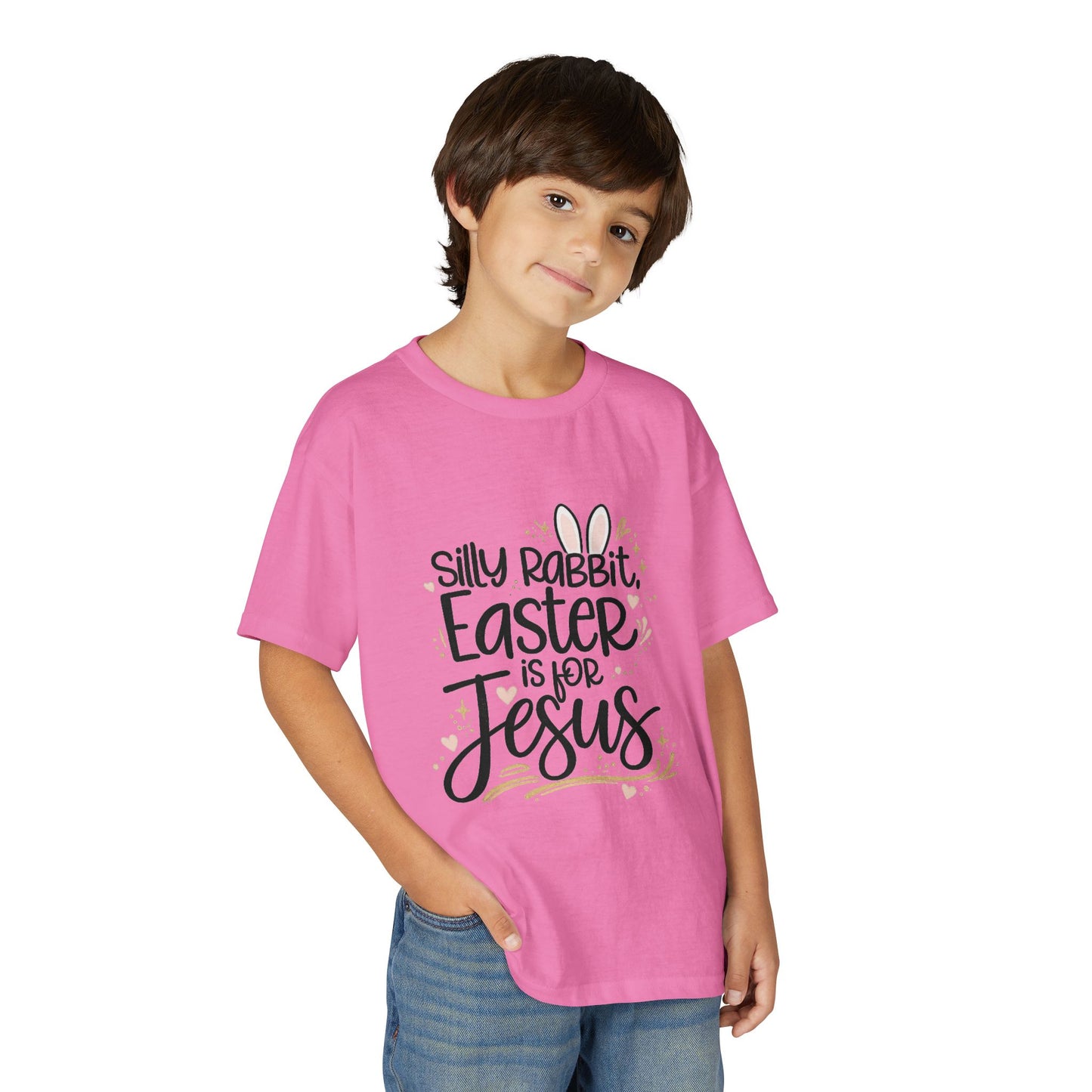 Youth Easter Jesus T-Shirt — "Silly Rabbit, Easter is for Jesus" Kids Tee