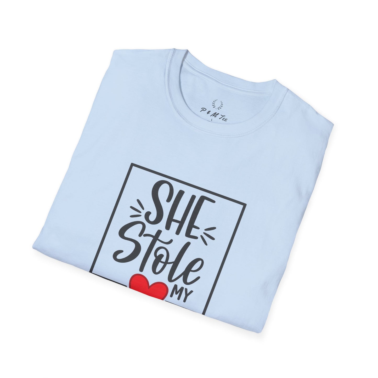 She Stole My Heart T-Shirt | Cute Couples Valentine Tee