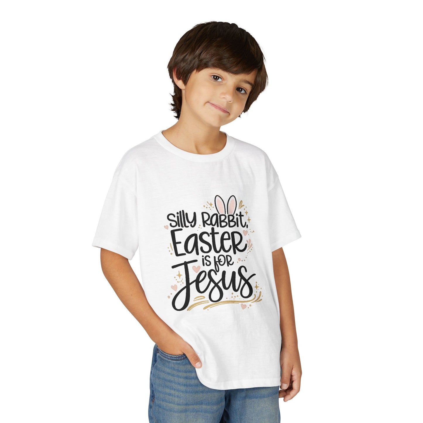 Youth Easter Jesus T-Shirt — "Silly Rabbit, Easter is for Jesus" Kids Tee