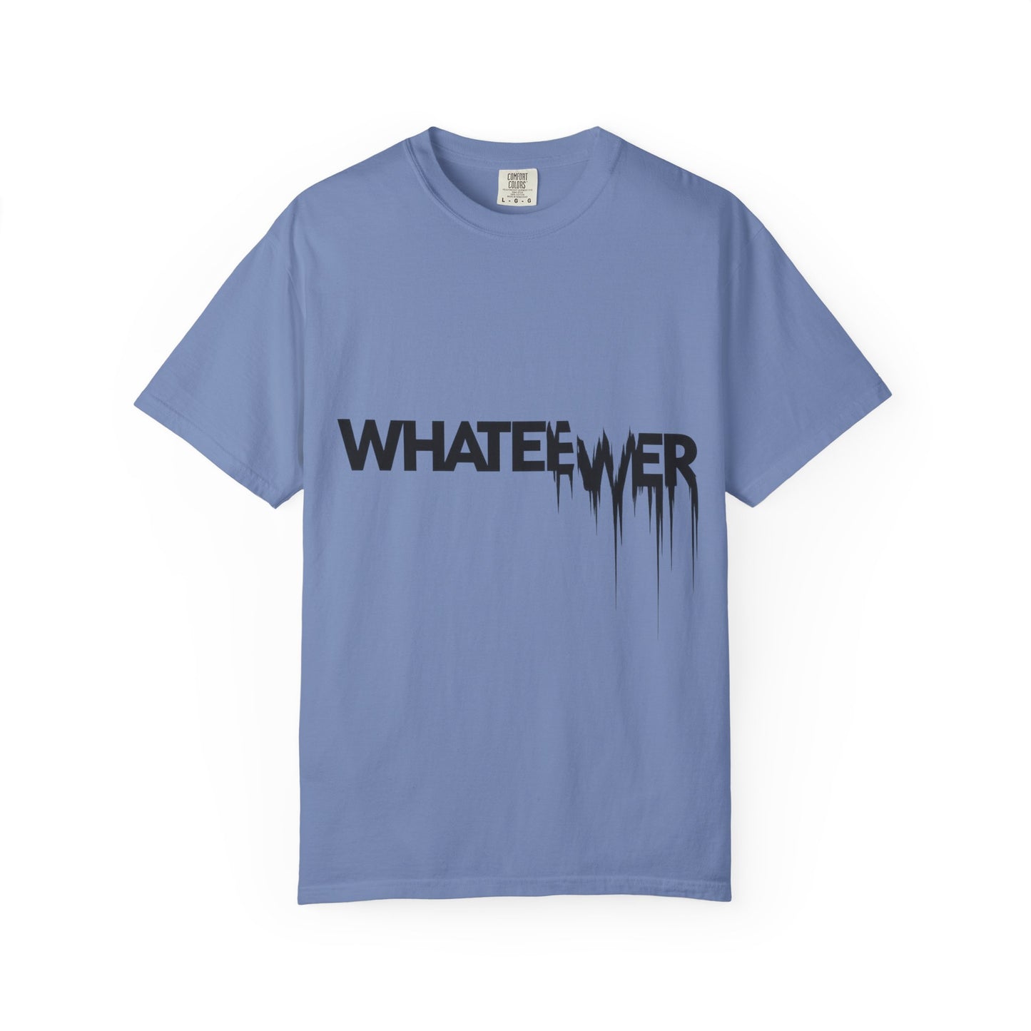 Edgy “WHATEVER” T-Shirt – Distorted Grunge Typography Tee
