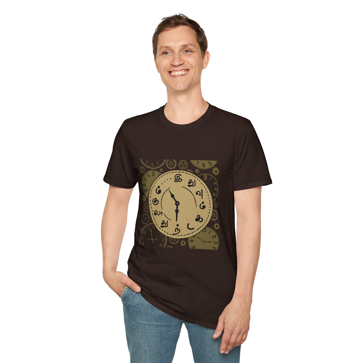 Tamil Motivational Clock T-Shirt | Idhuvum Kadandhu Pogum Tee | Vintage Unisex Graphic Tee for Positive Quotes, Daily Wear & Gifts