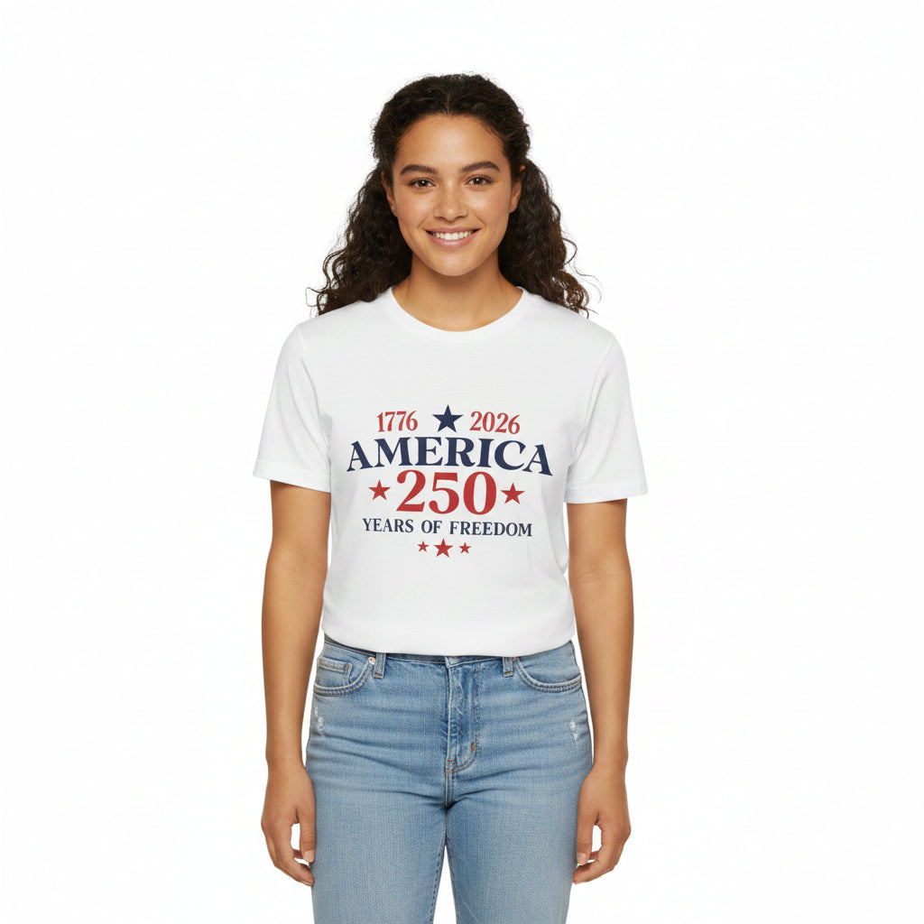 America 250 T-Shirt | 1776–2026 Years of Freedom Patriotic Tee