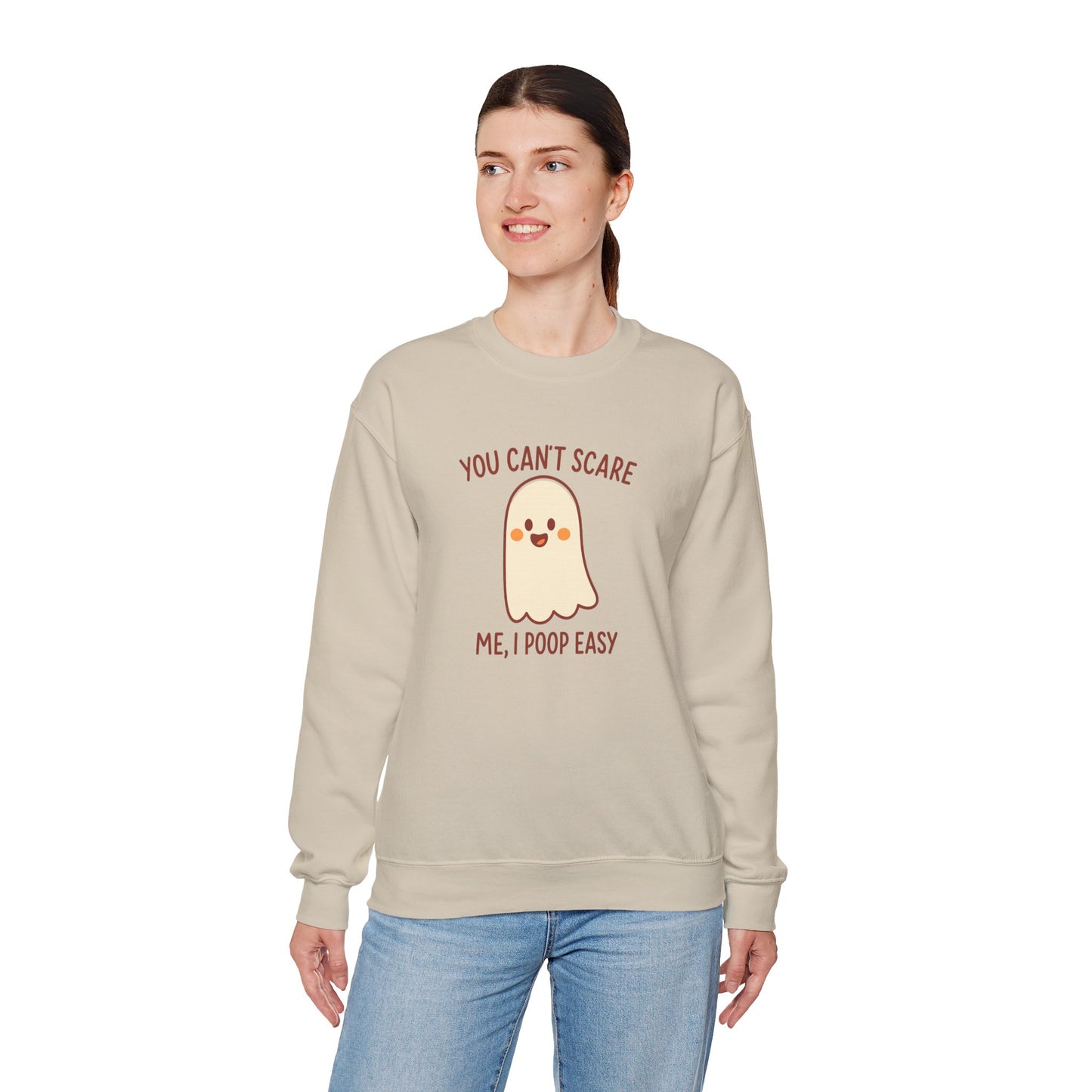 Funny Ghost Sweatshirt | Cozy Crewneck Pullover | Halloween Apparel | Unisex Casual Wear | Fall Pun