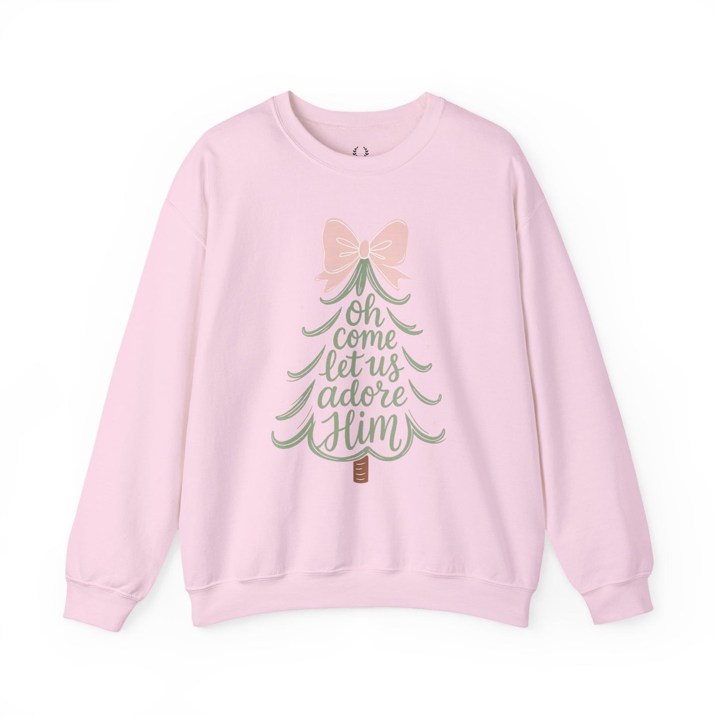 Christian Nativity Sweatshirt – Christmas “Oh Come Let Us Adore Him” Sweater