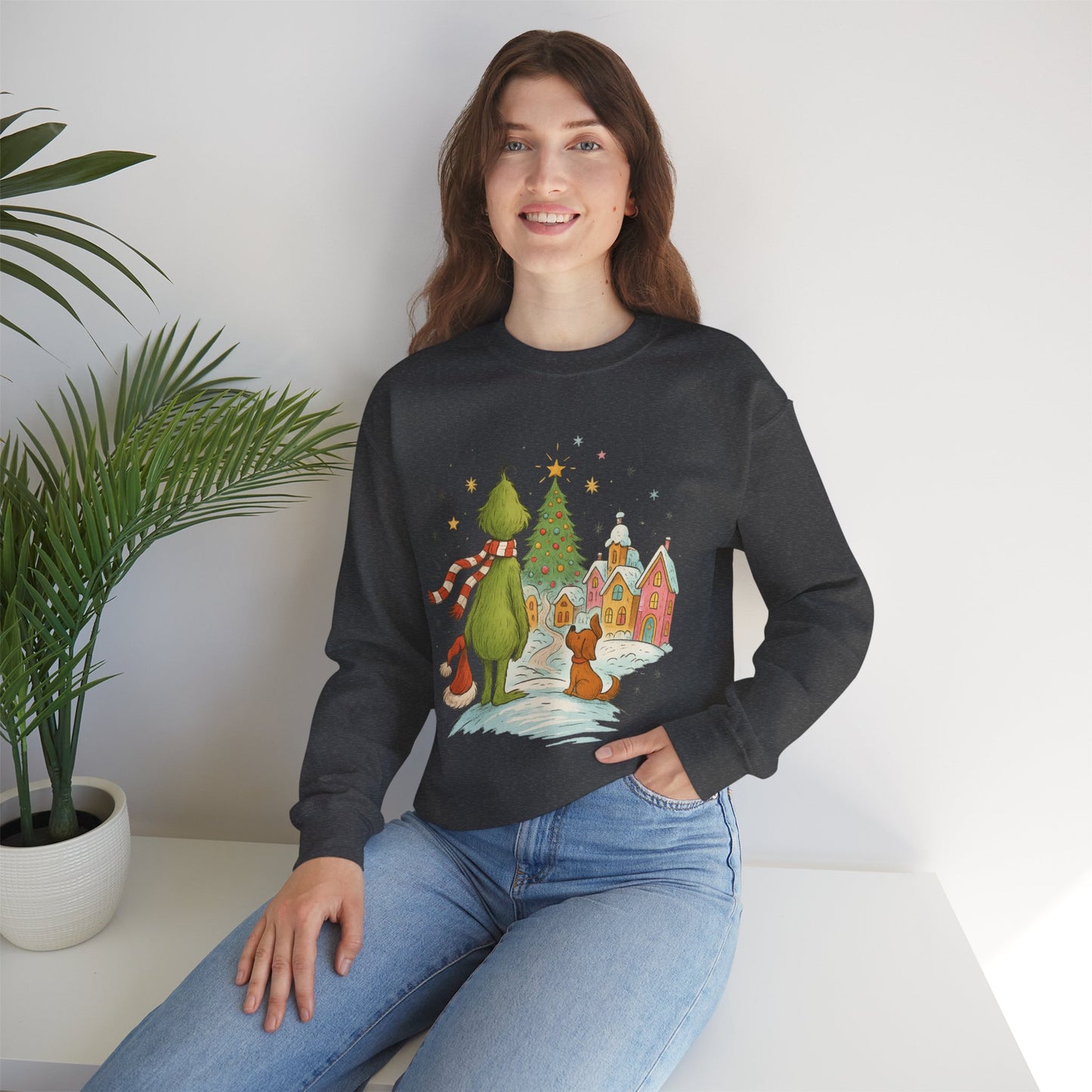 Retro Grinchy Christmas Sweatshirt – Vintage Grinch Holiday Crewneck
